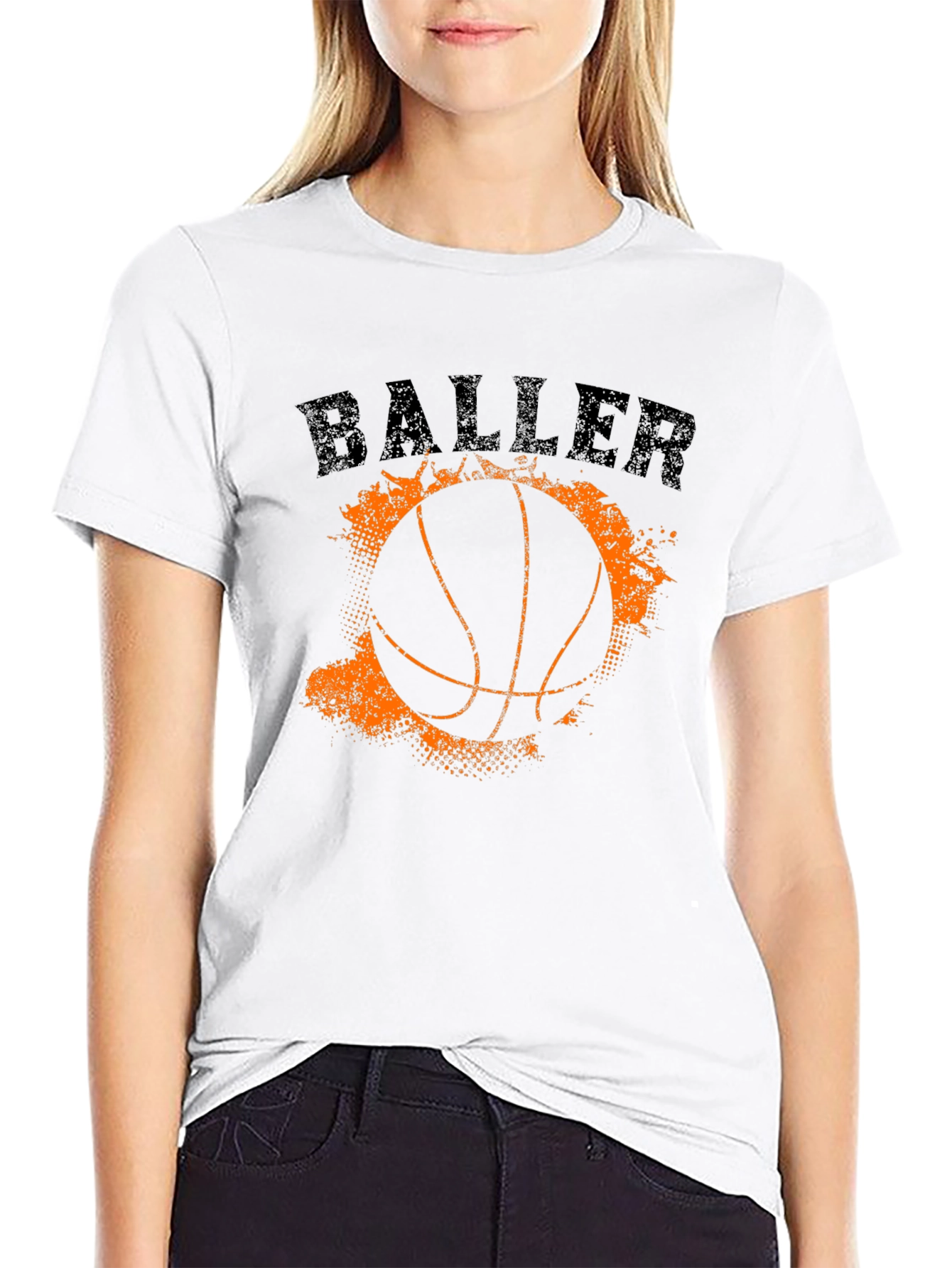 Black Baller Graphic Tee - Basketball T-Shirt view 9