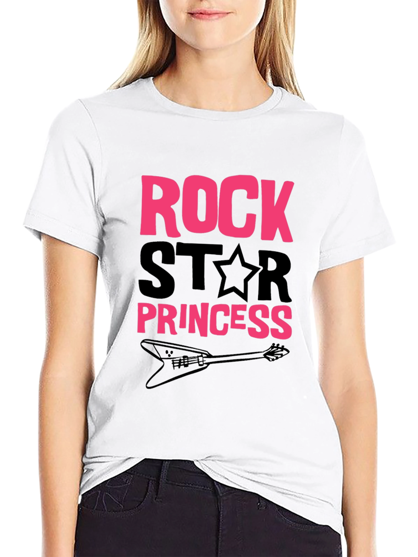 Black Rock Star Princess Graphic T-Shirt view 9