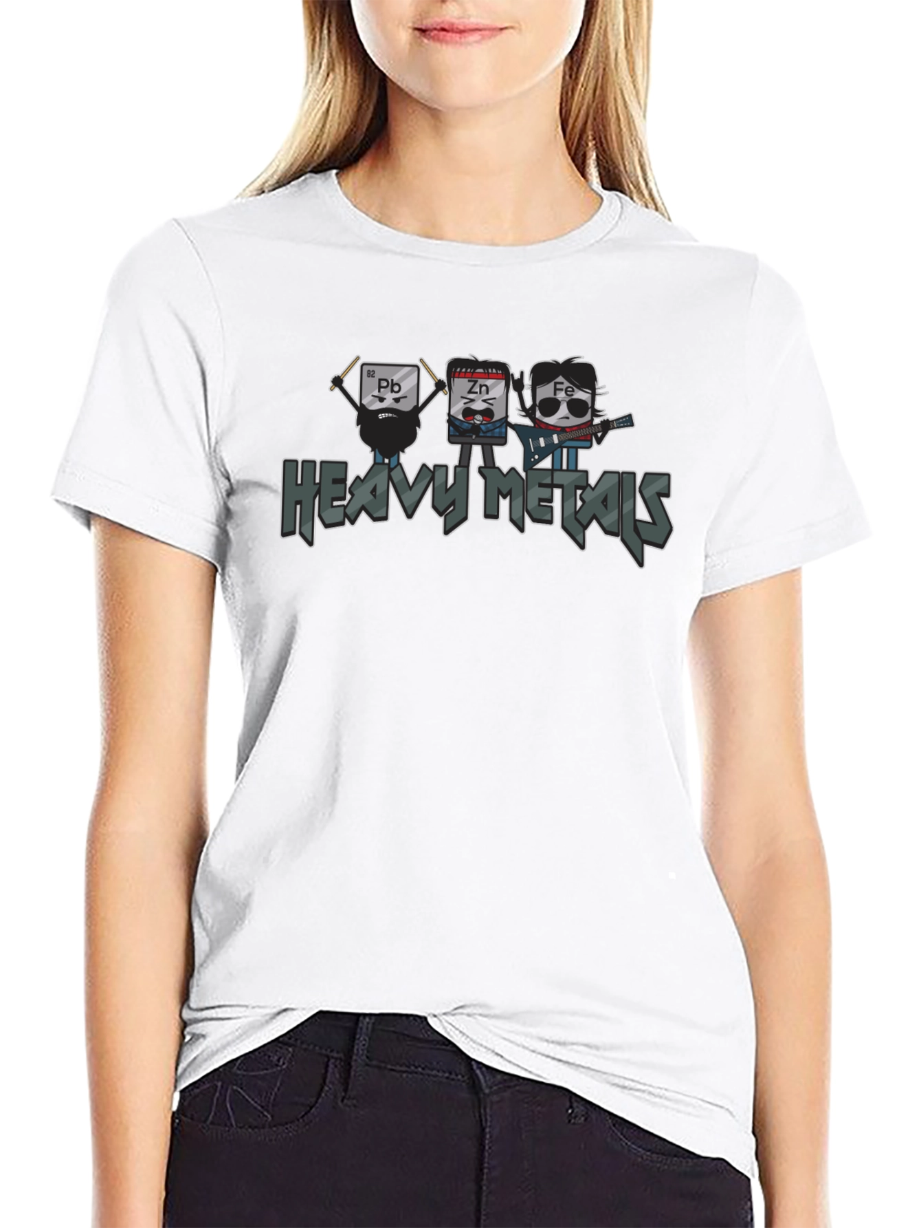 Black Heavy Metals Band Graphic T-Shirt view 9