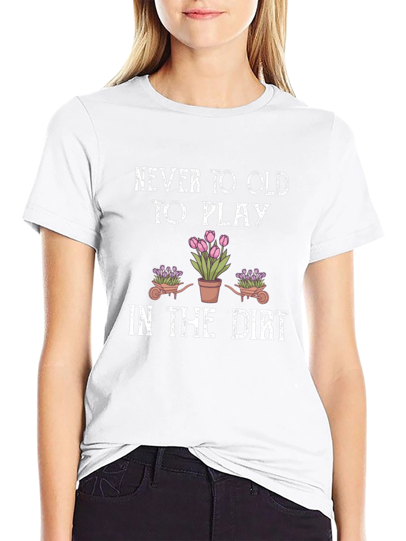 Black Never Too Old To Play Gardening T-Shirt view 9