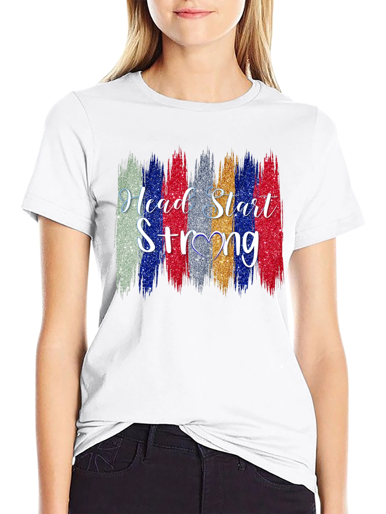 Black Head Start Strong T-Shirt - Unisex view 9