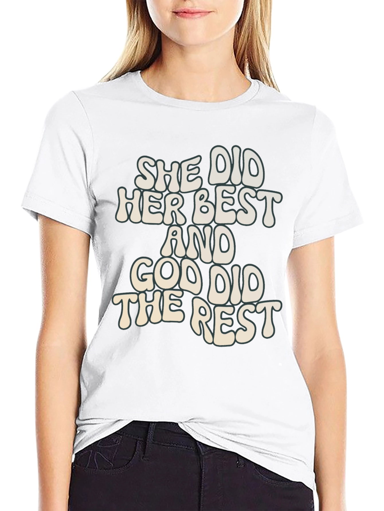 She Did Her Best Graphic T-Shirt - Christian Inspired - 9