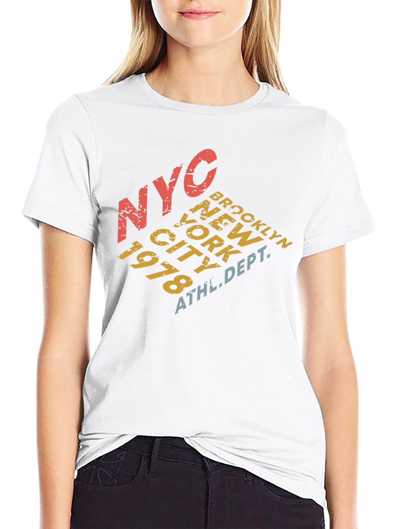 Black NYC Brooklyn Retro Graphic T-Shirt view 9