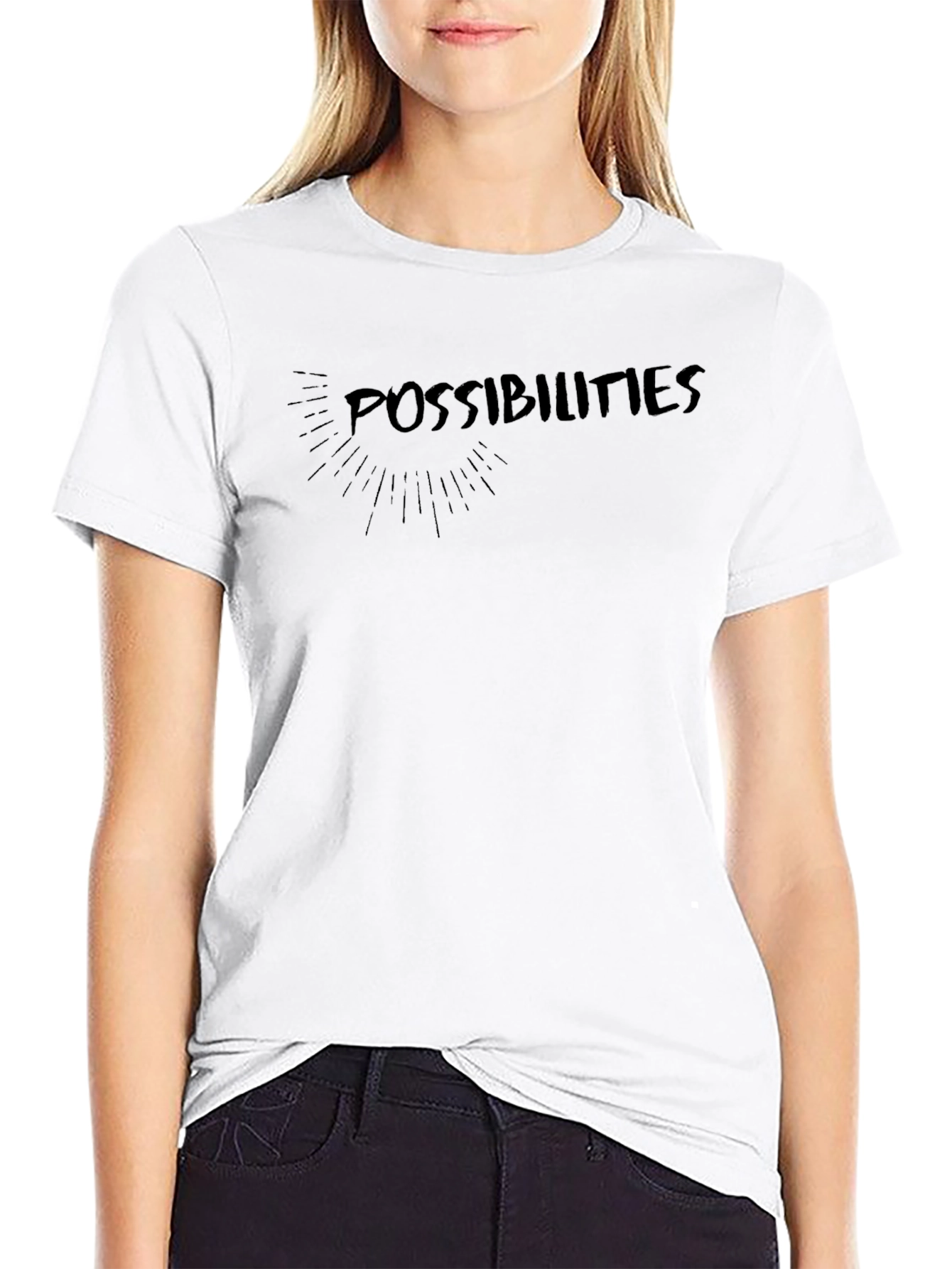 Black Possibilities Graphic T-Shirt - Mens Casual Tee view 9