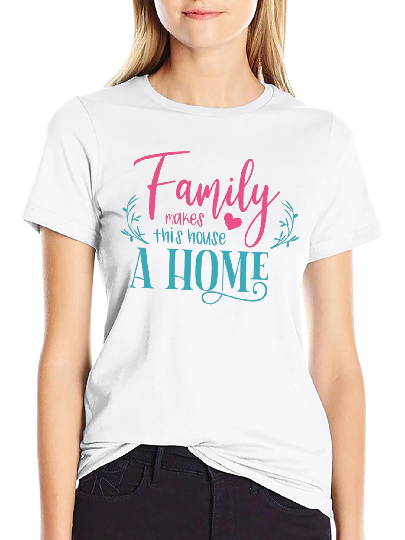Black Family Makes A Home Graphic Tee - Soft Cotton Blend view 9