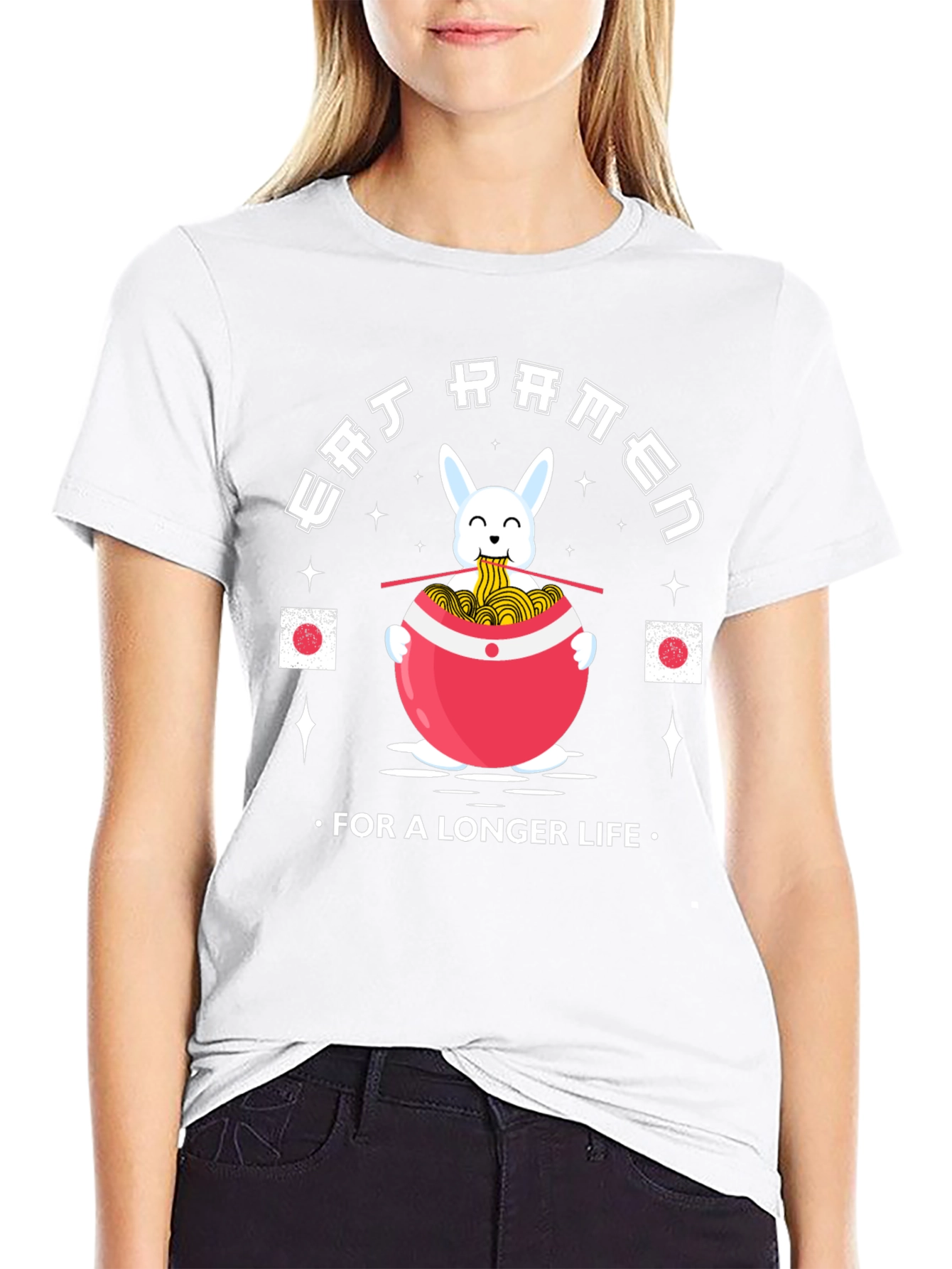 Eat Ramen Longer Life T-Shirt Cute Japanese Style - 9