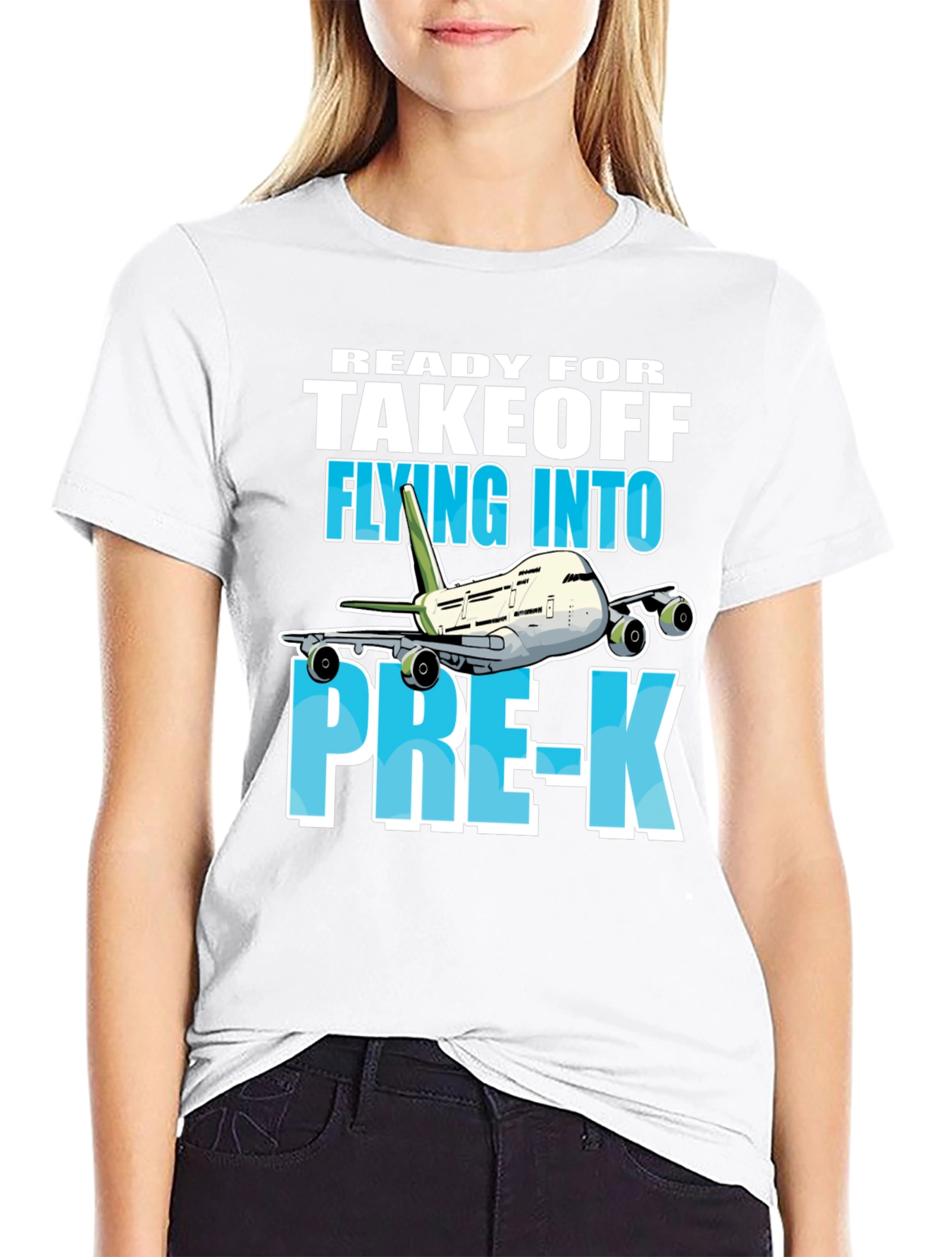 Black Ready for Takeoff Pre-K T-Shirt view 9