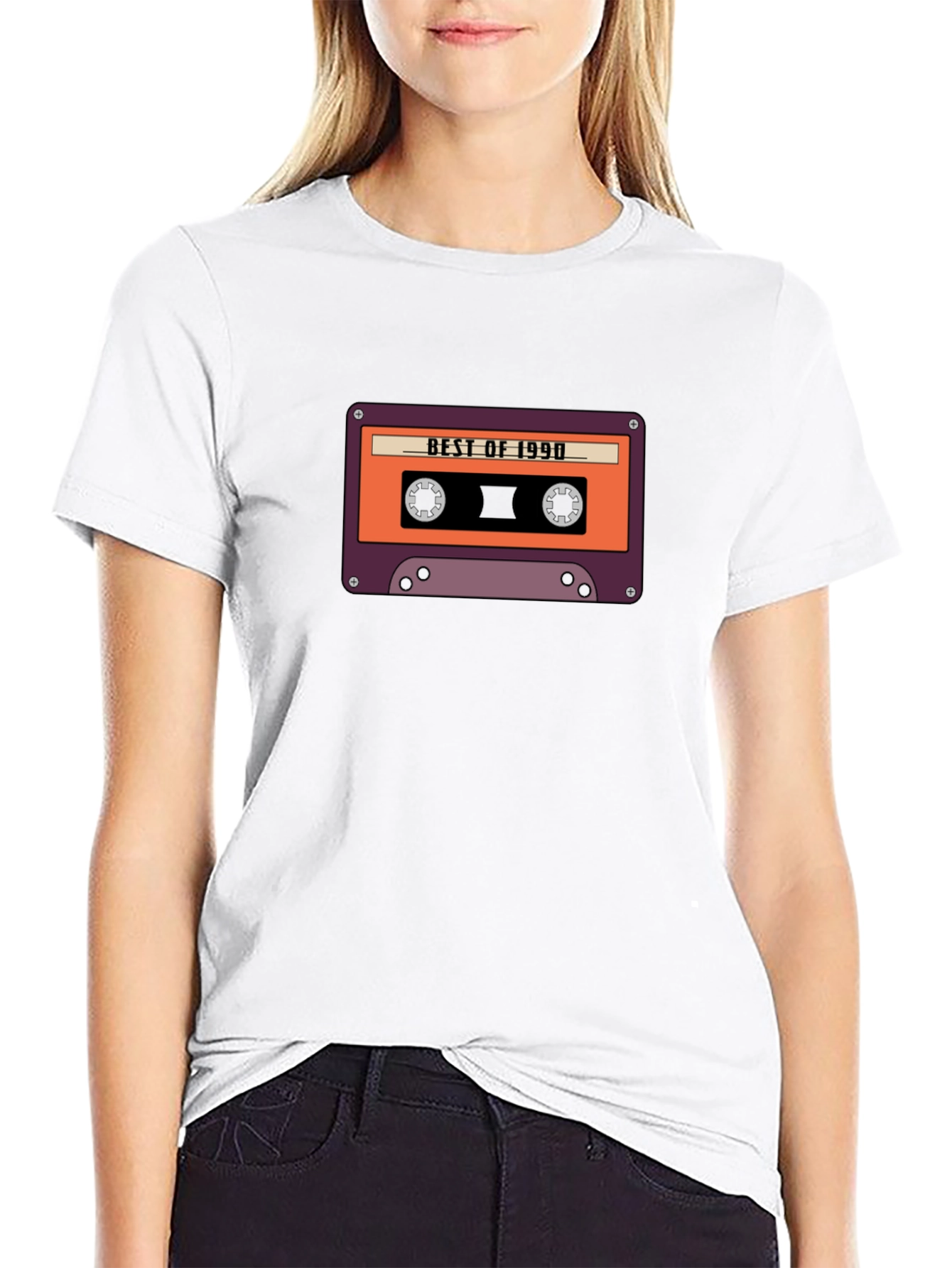 Black Retro Best of 1990 Cassette Tape Graphic Tee view 9
