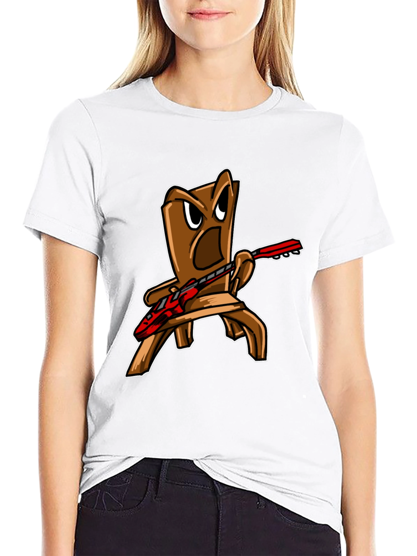 Black Rockin' Chair Graphic Tee - Black view 9