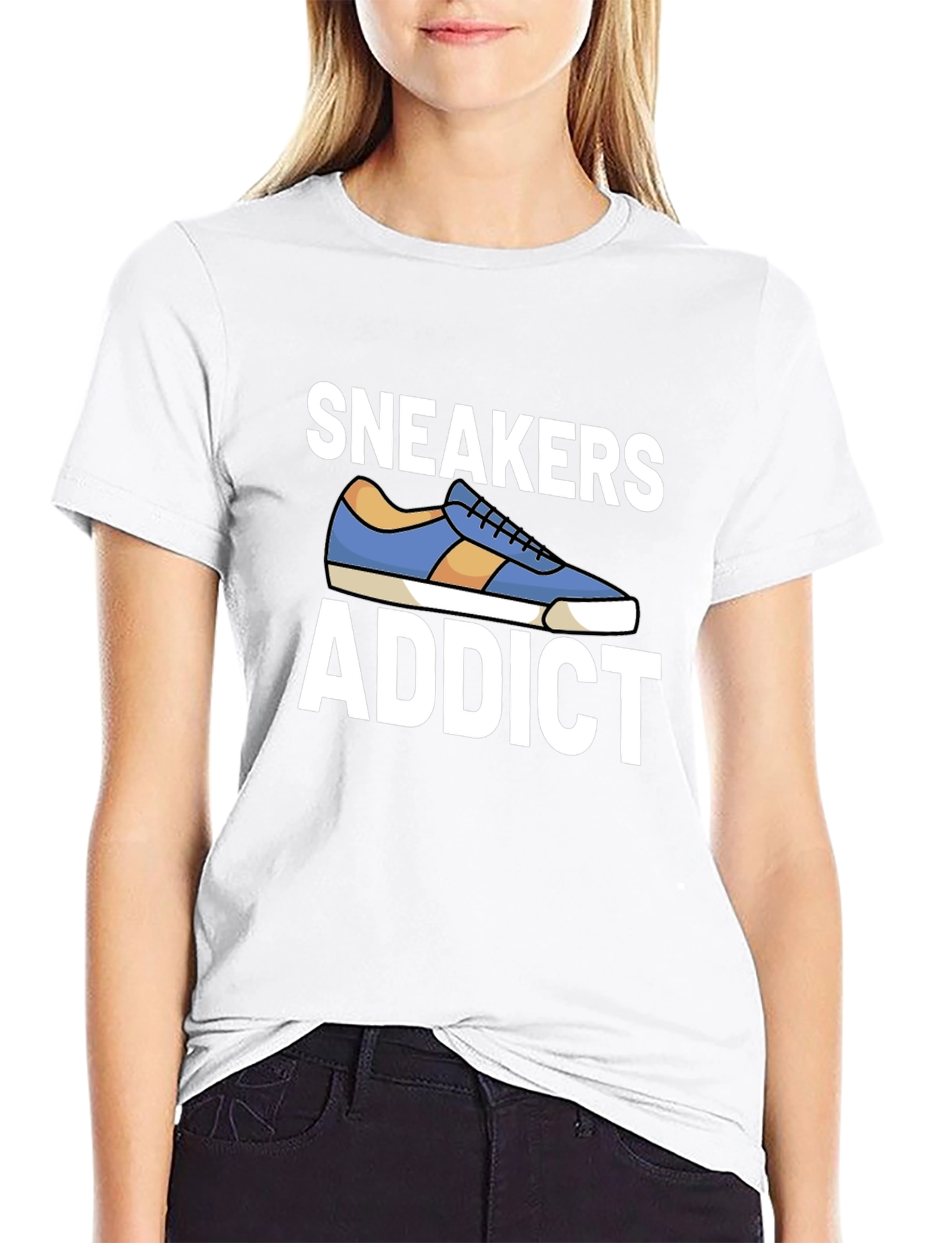 Black Sneakers Addict Graphic T-Shirt view 9