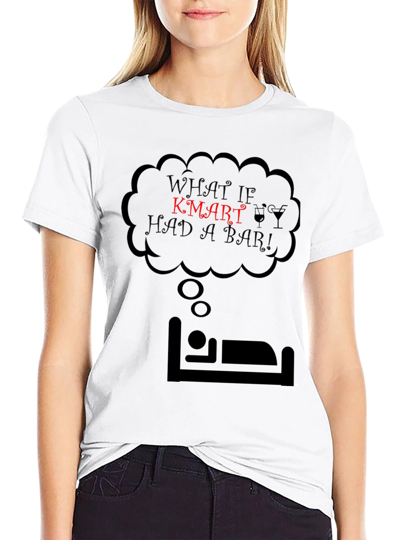 Black Kmart Bar T-Shirt - Novelty Graphic Tee view 9