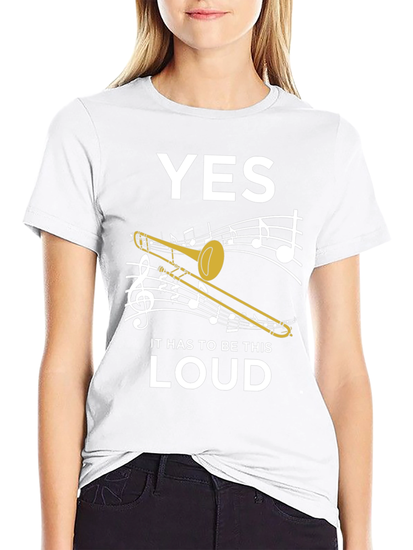 Yes, Loud Trombone Graphic Tee - 9