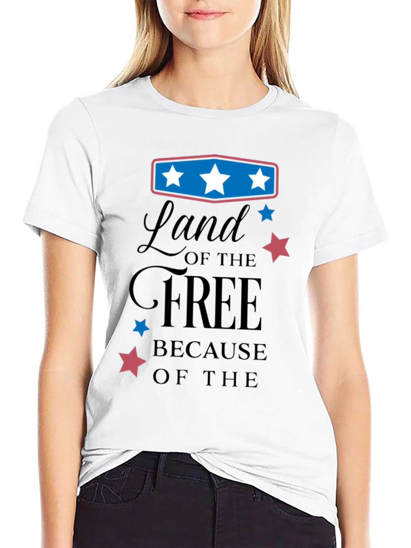 Black Land of the Free Graphic Tee view 9