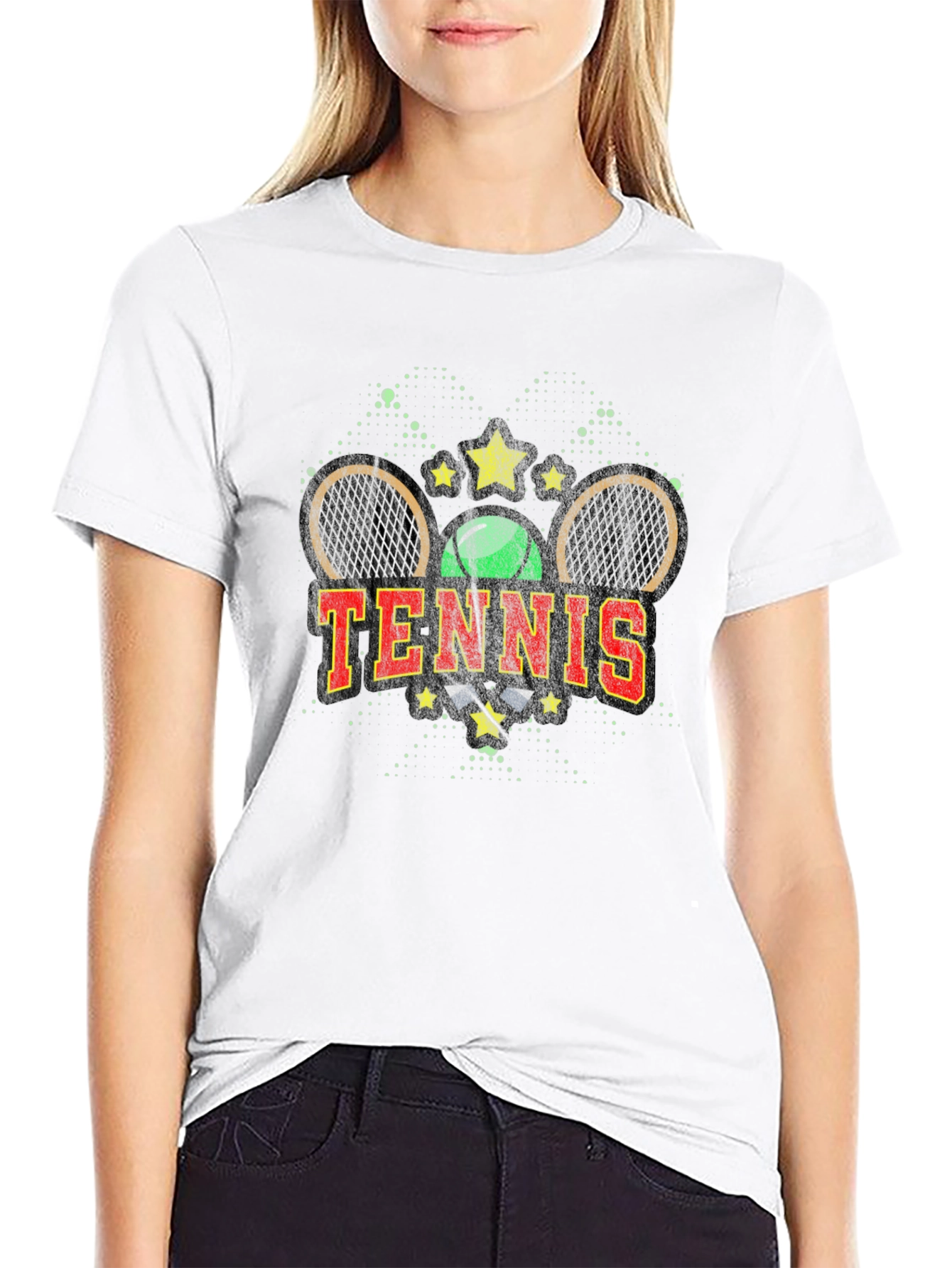 Black Tennis Graphic T-Shirt view 9