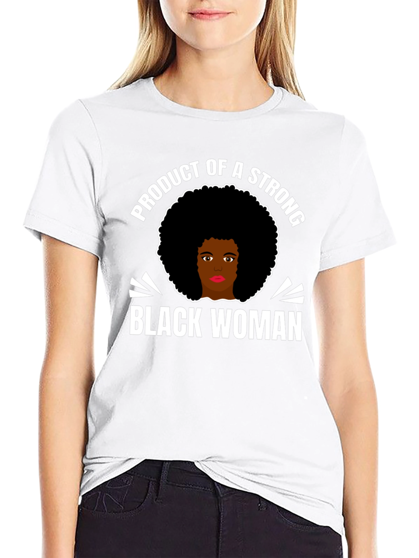 Black Strong Black Woman Graphic T-Shirt view 9