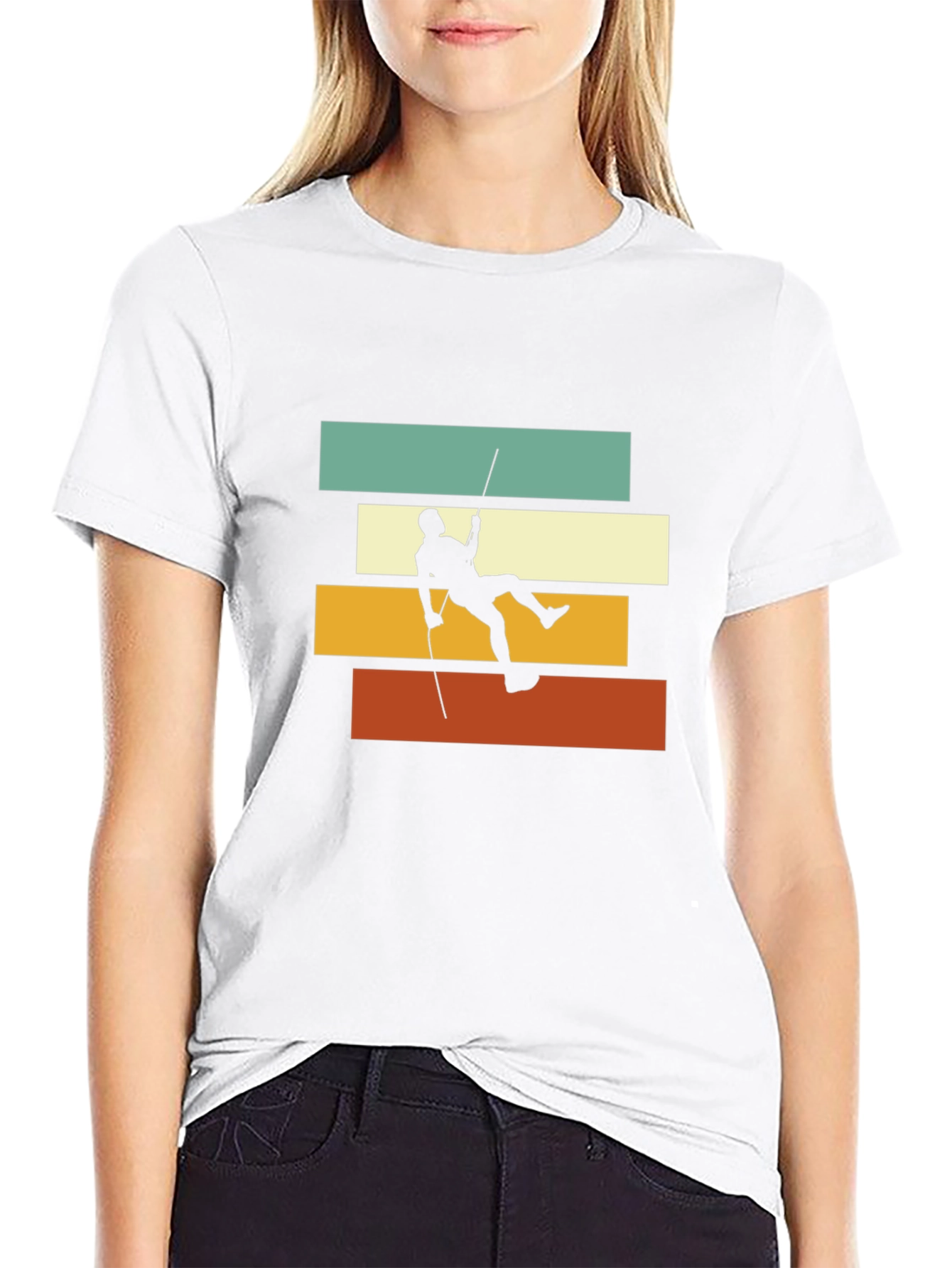 Retro Climber T-Shirt - Vintage Style Climbing Tee - 9
