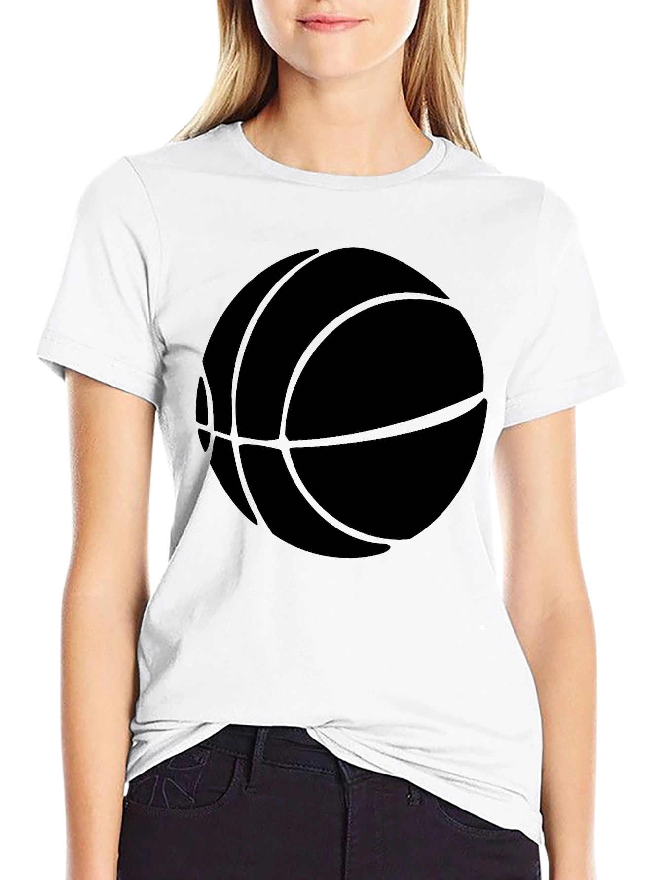 Black Black Basketball Graphic T-Shirt view 9