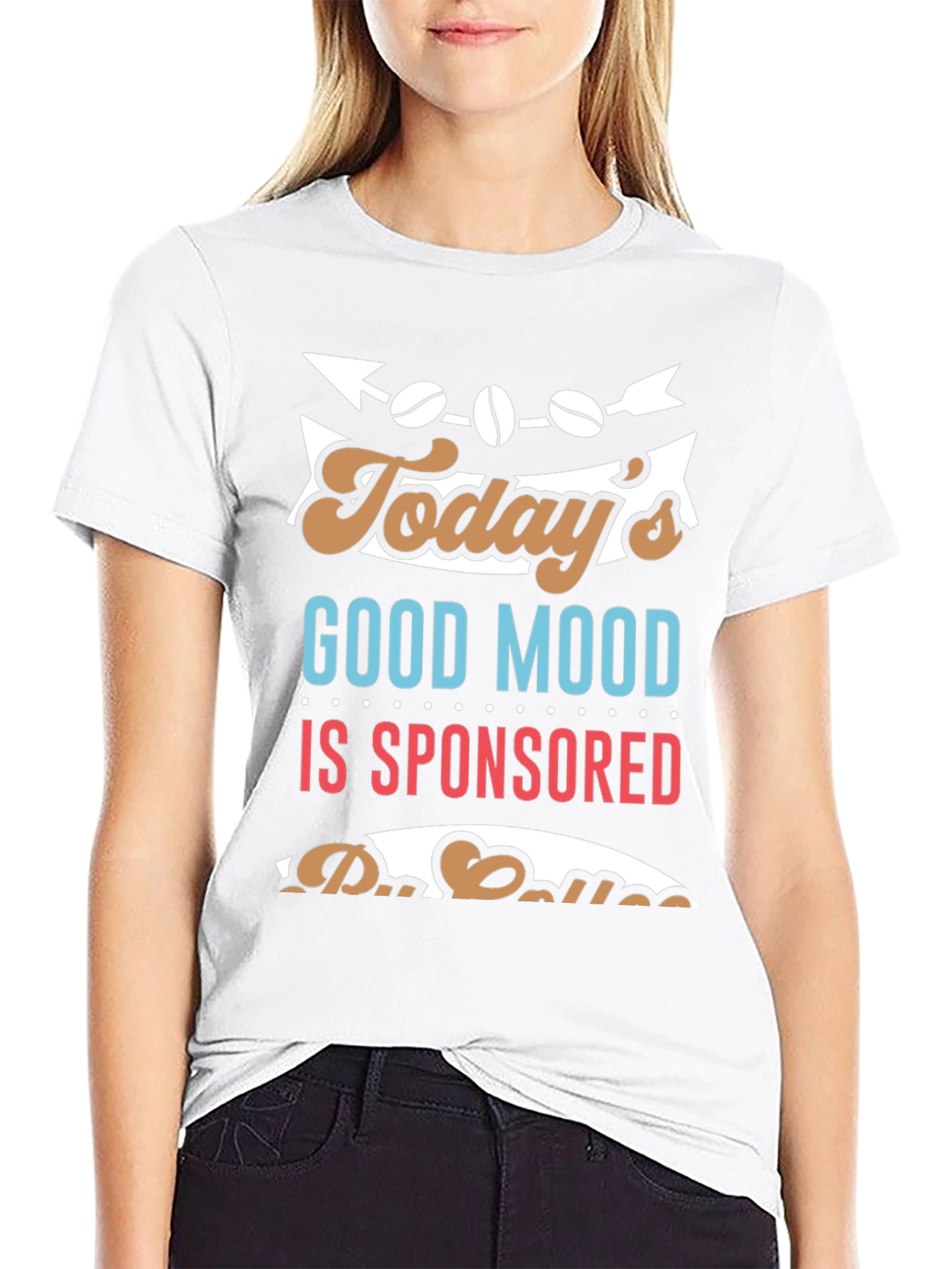 Black Coffee Sponsored Good Mood T-Shirt view 9