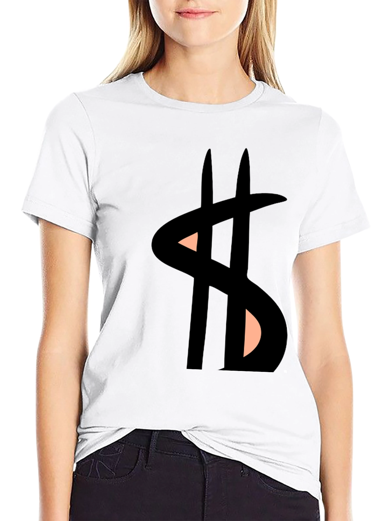 Black Graphic Print Men's Black Tee view 9