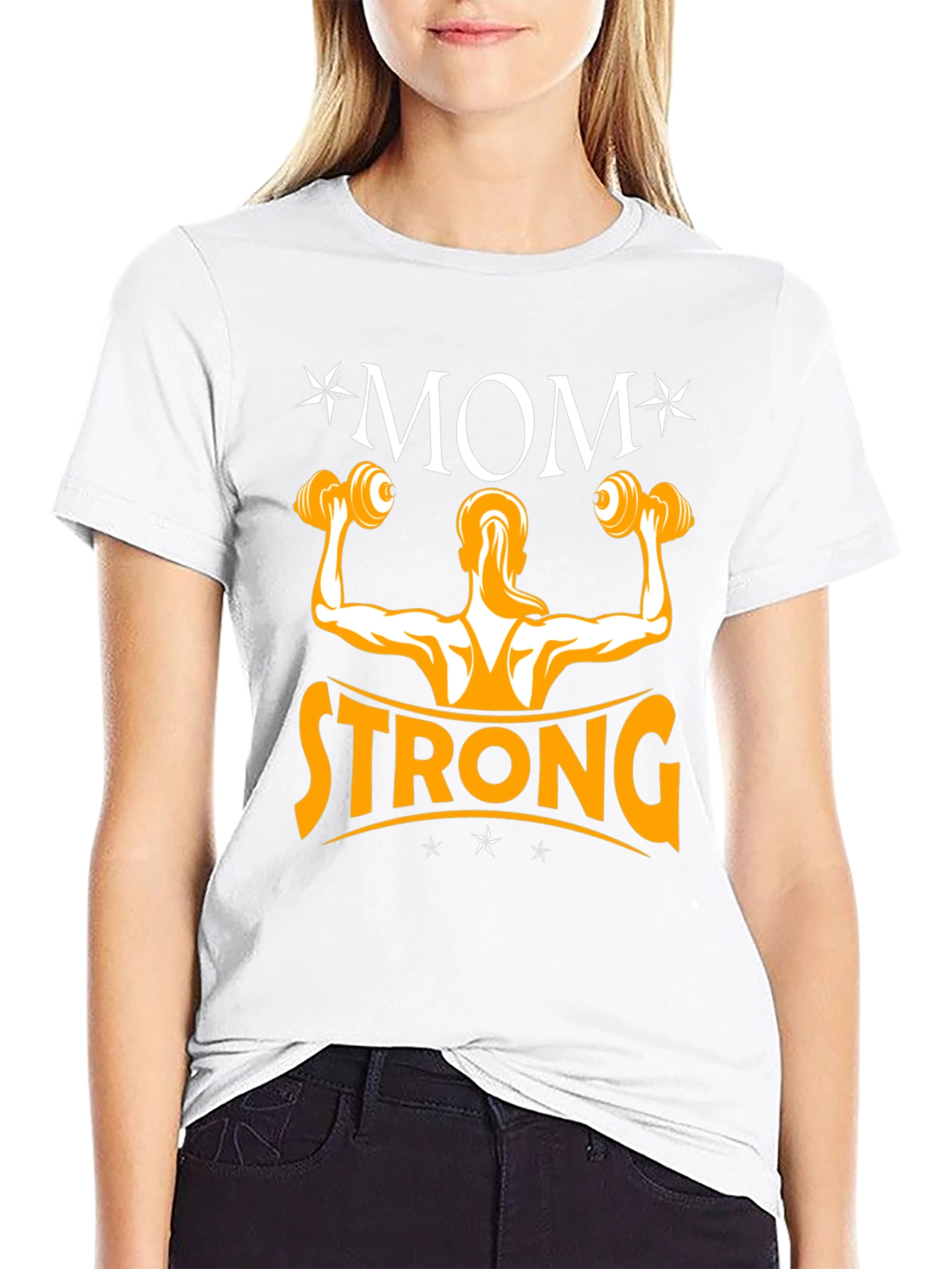 Black Mom Strong Black T-Shirt view 9