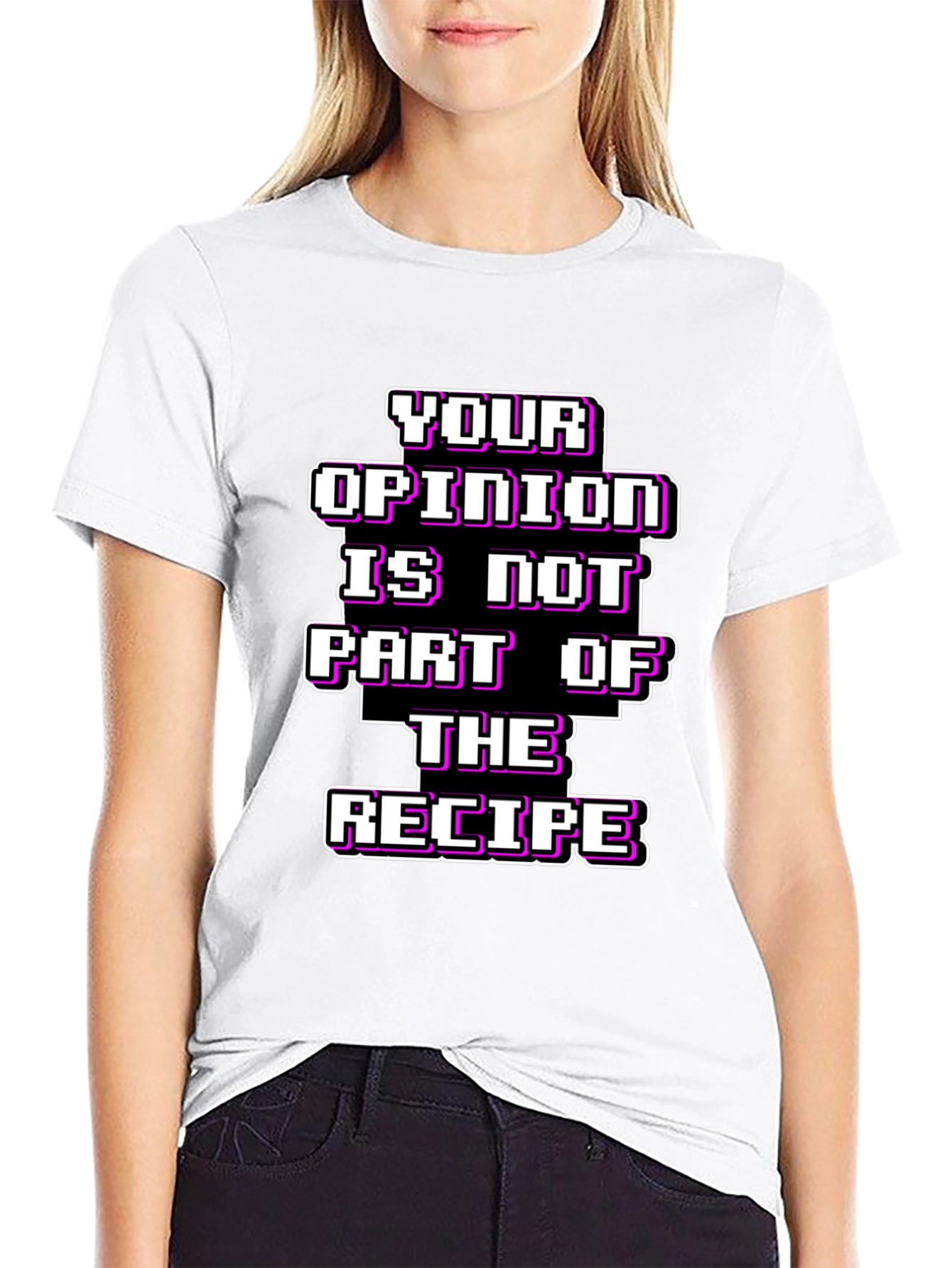 Black Your Opinion T-Shirt - Funny Recipe Tee view 9