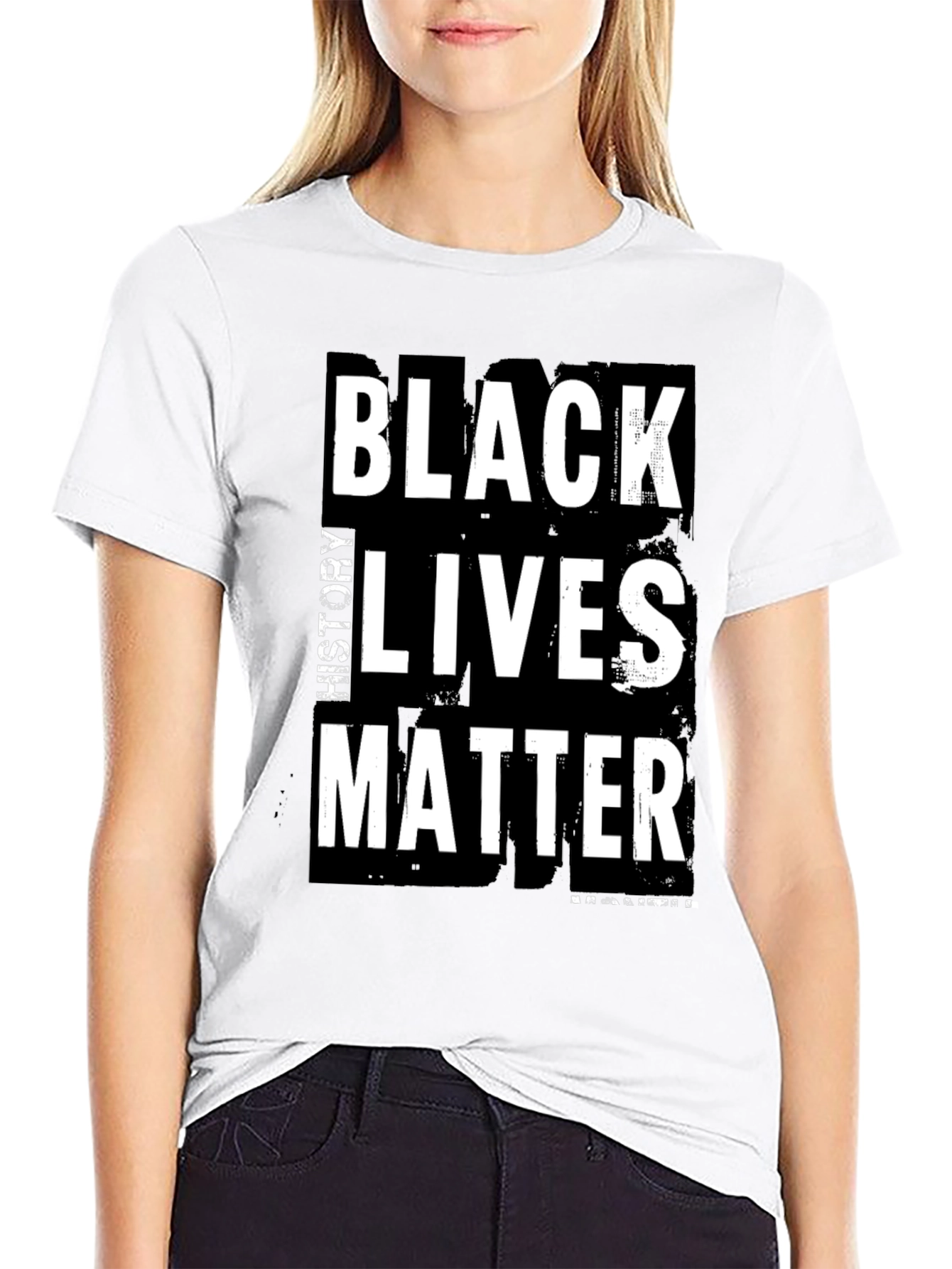 Black Black History Lives Matter Graphic T-Shirt view 9