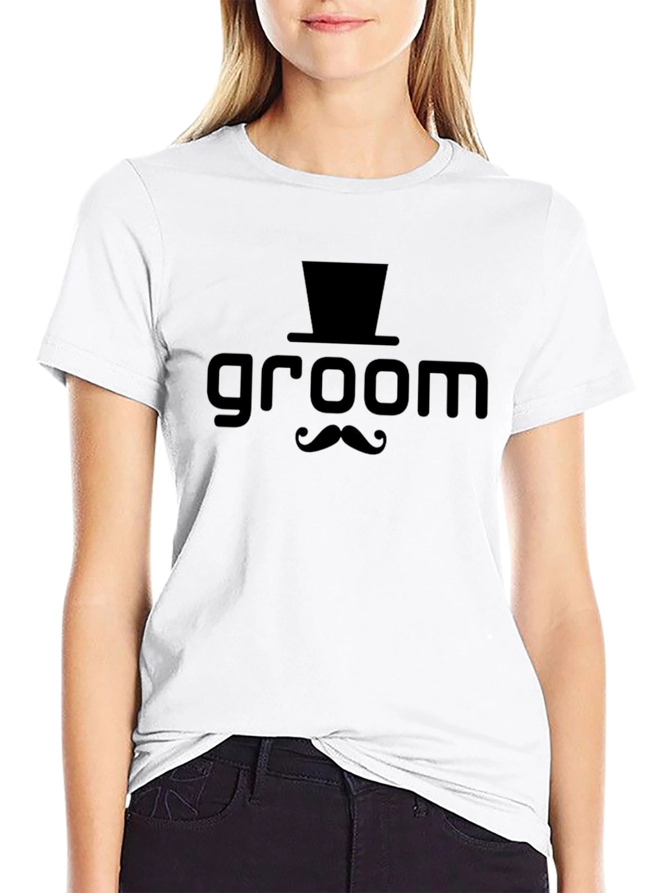Black Groom T-Shirt - Bachelor Party Wedding Tee view 9