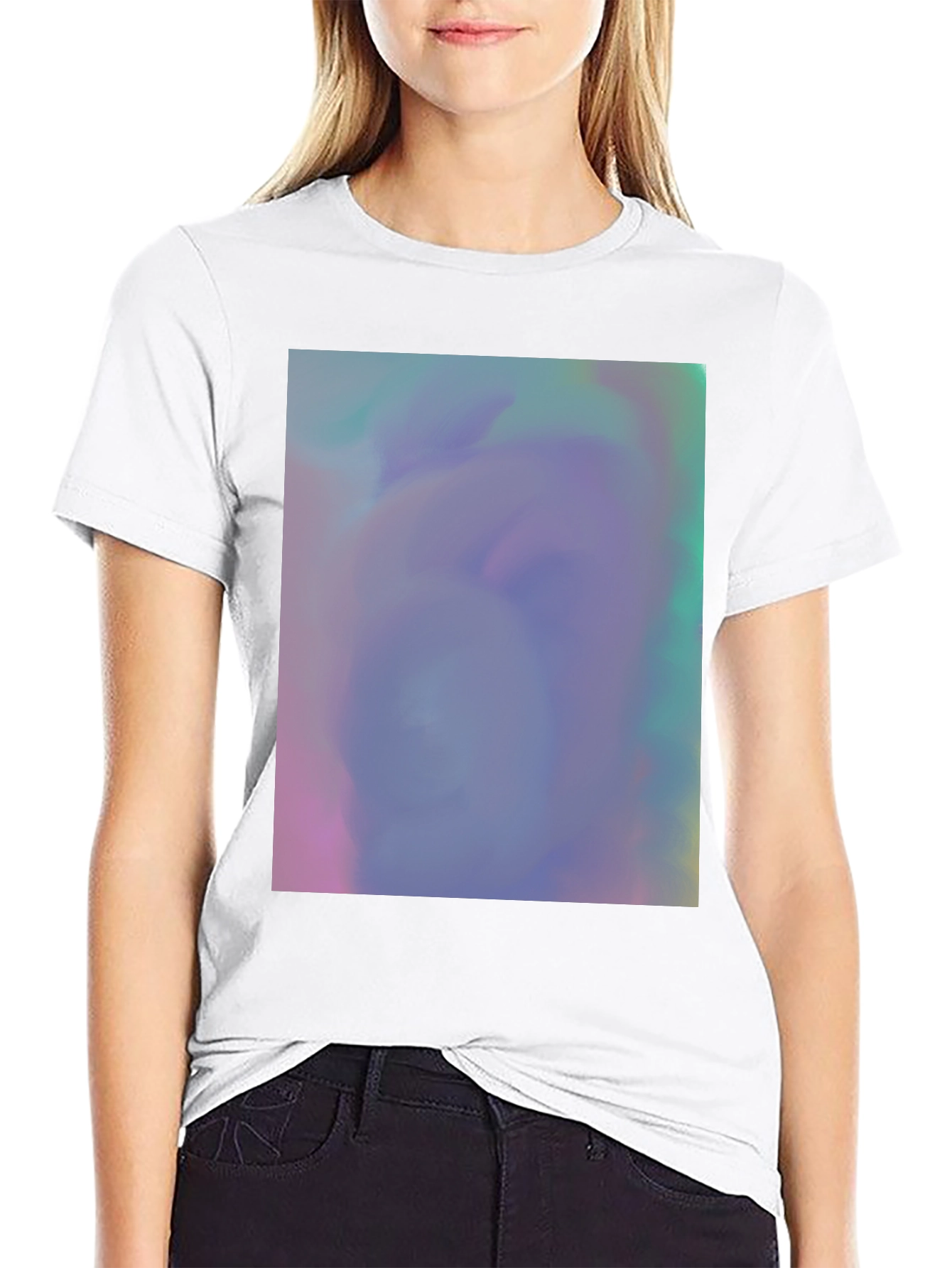 Black Vaporwave Dreamscape Graphic Tee - Soft Cotton Blend view 9