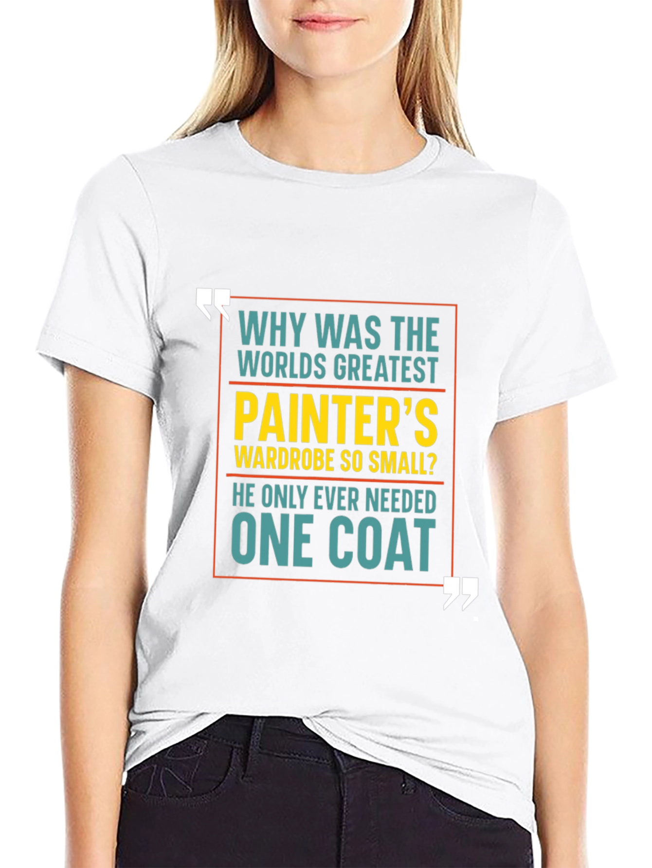 Black One Coat Painter's Wardrobe Graphic T-Shirt view 9