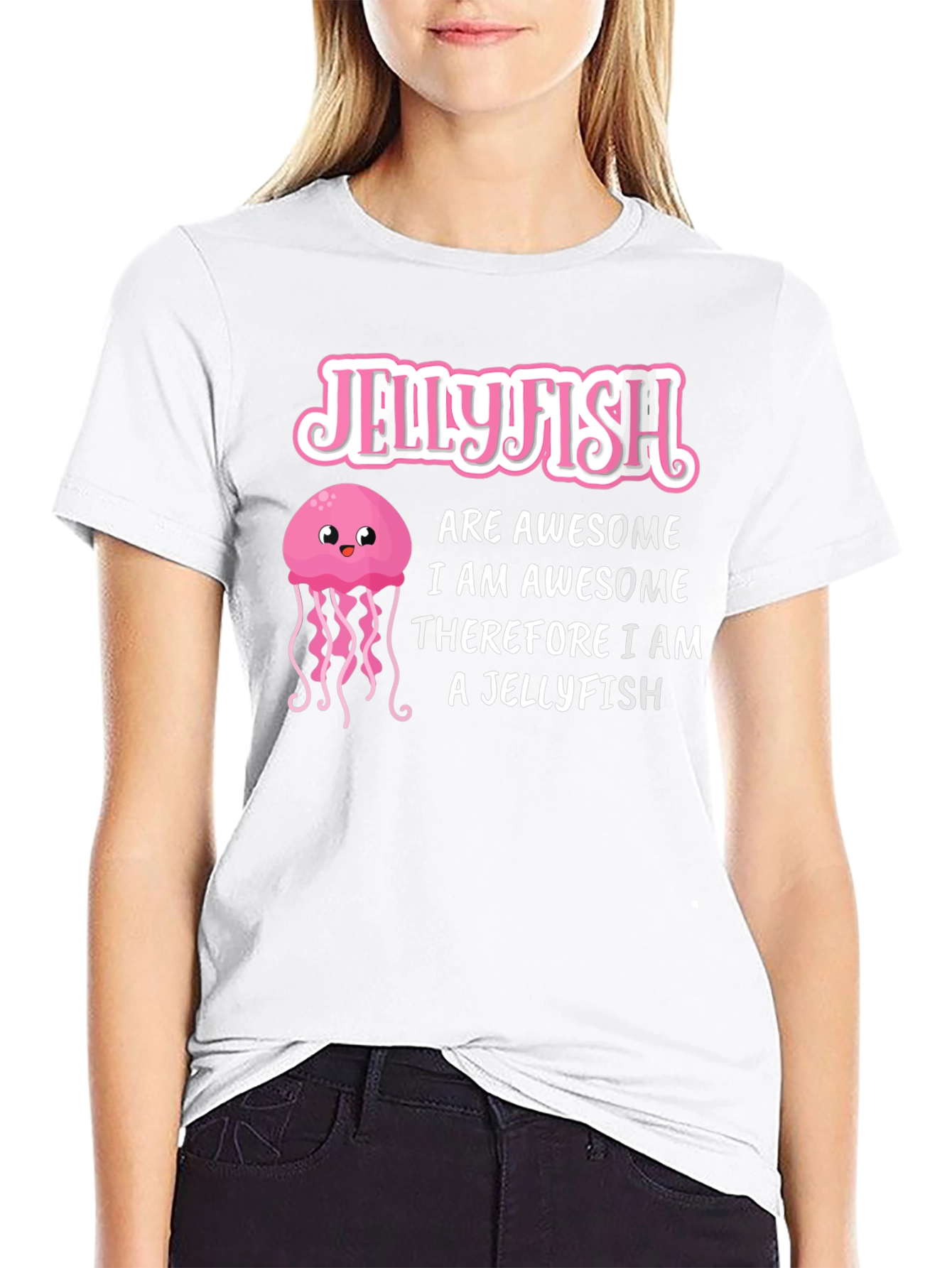 Black Jellyfish Lover T-Shirt - Awesome Jellyfish Design view 9