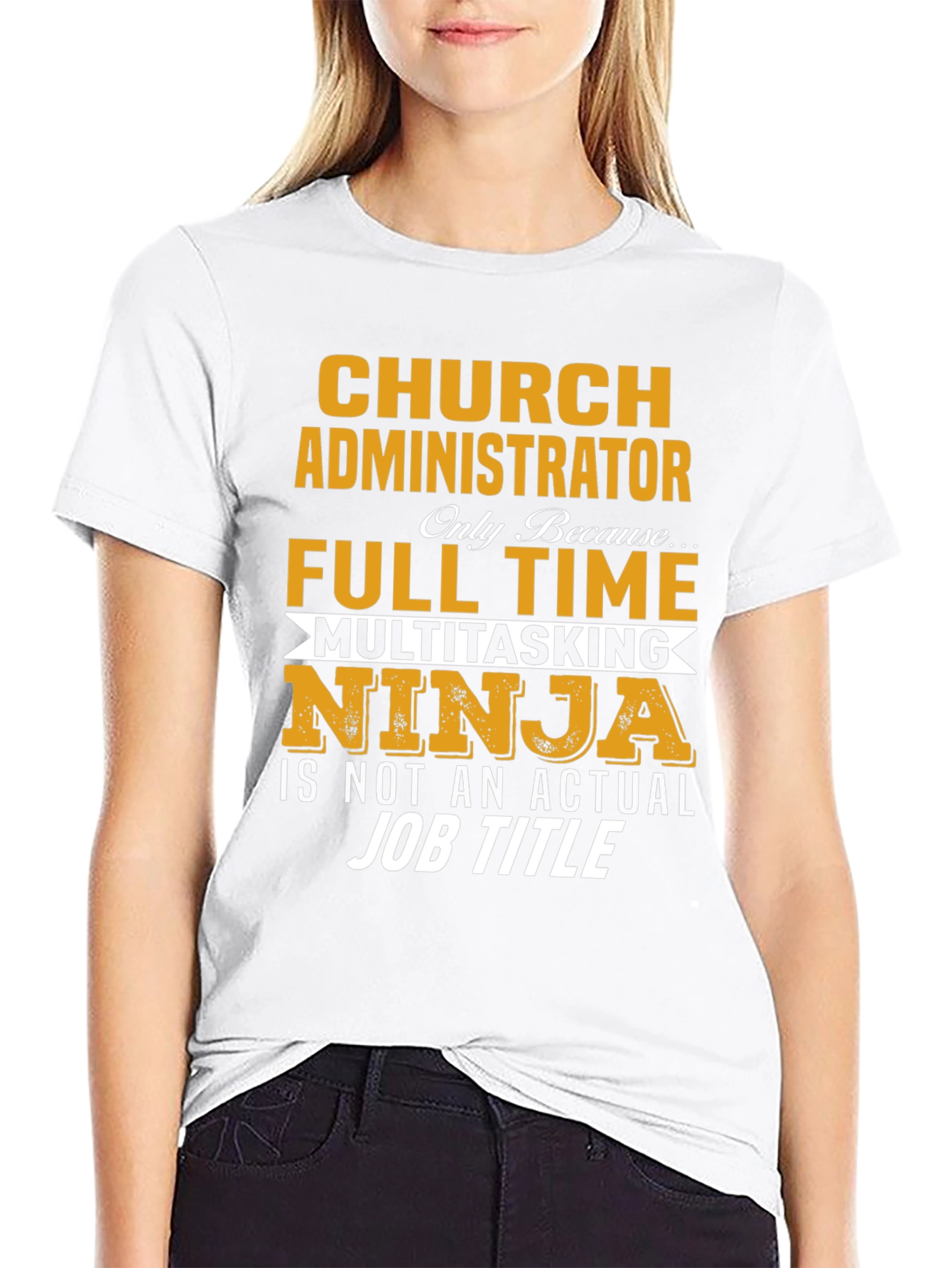Black Church Administrator T-Shirt view 9