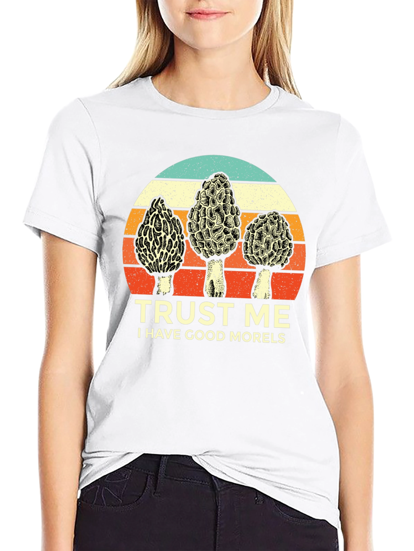 Black Trust Me, I Have Good Morels T-Shirt view 9