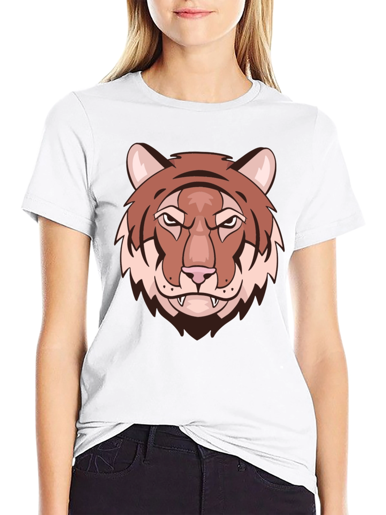 Black Black Tiger Graphic T-Shirt view 9