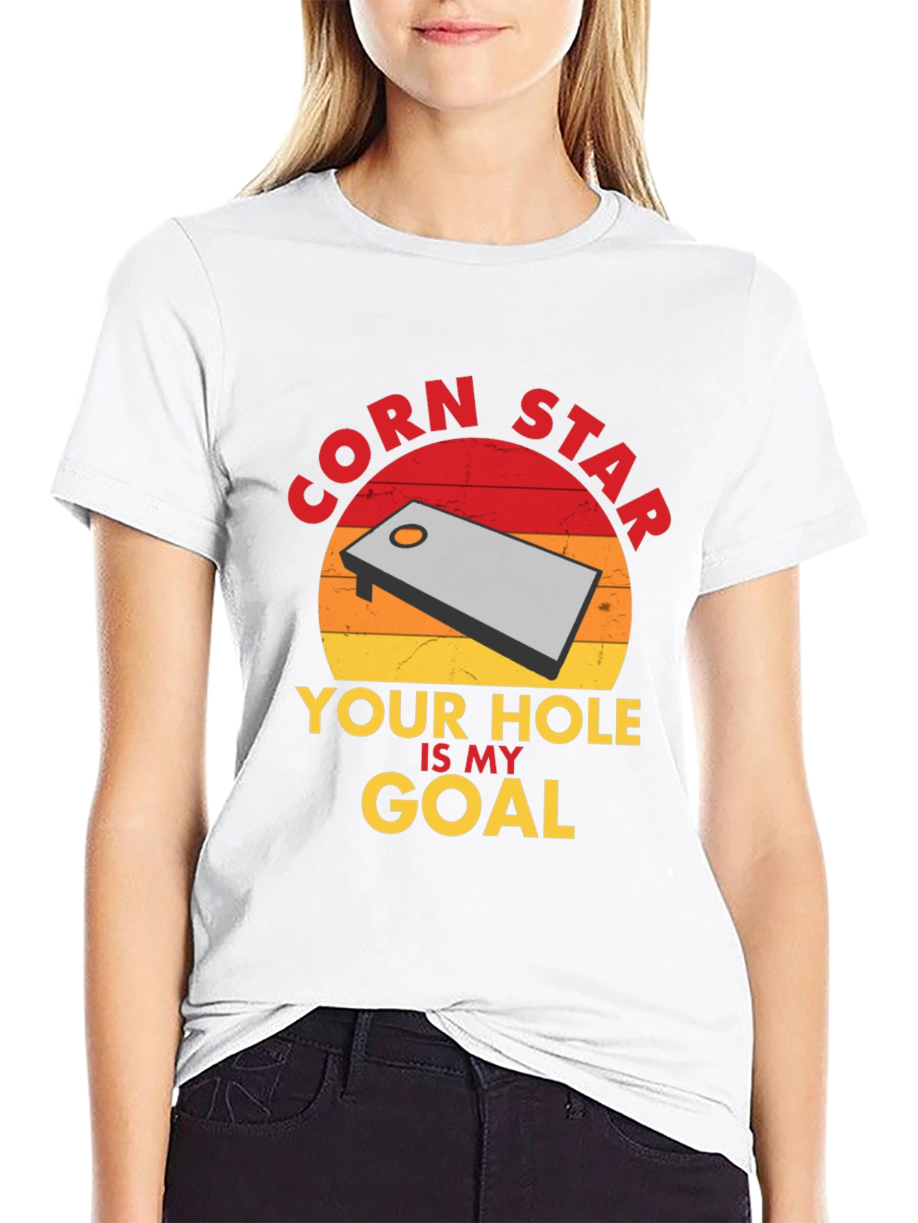 Black Corn Star T-Shirt - Your Hole Is My Goal! view 9