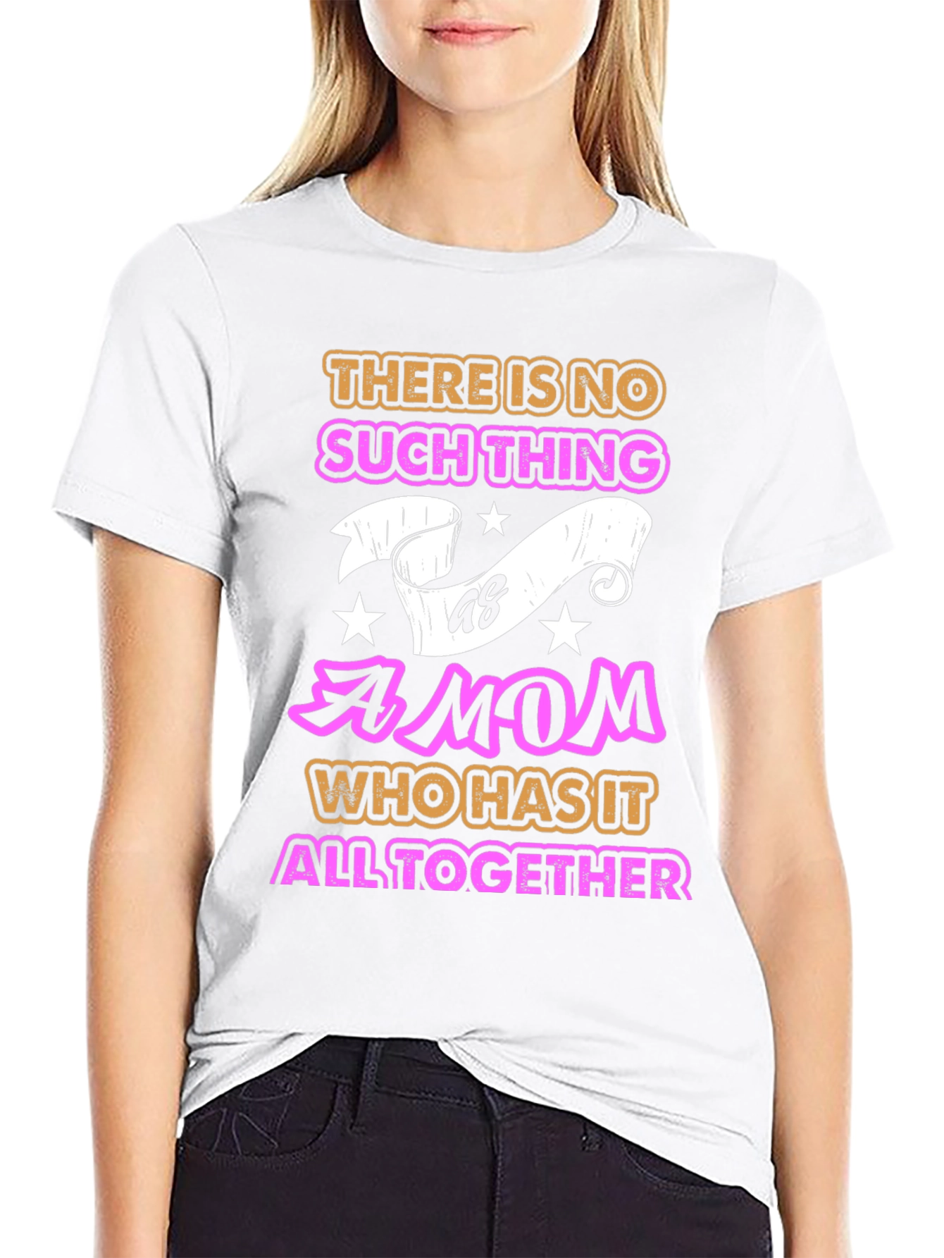 Black Funny Mom Graphic Tee - Perfect Mother's Day Gift view 9