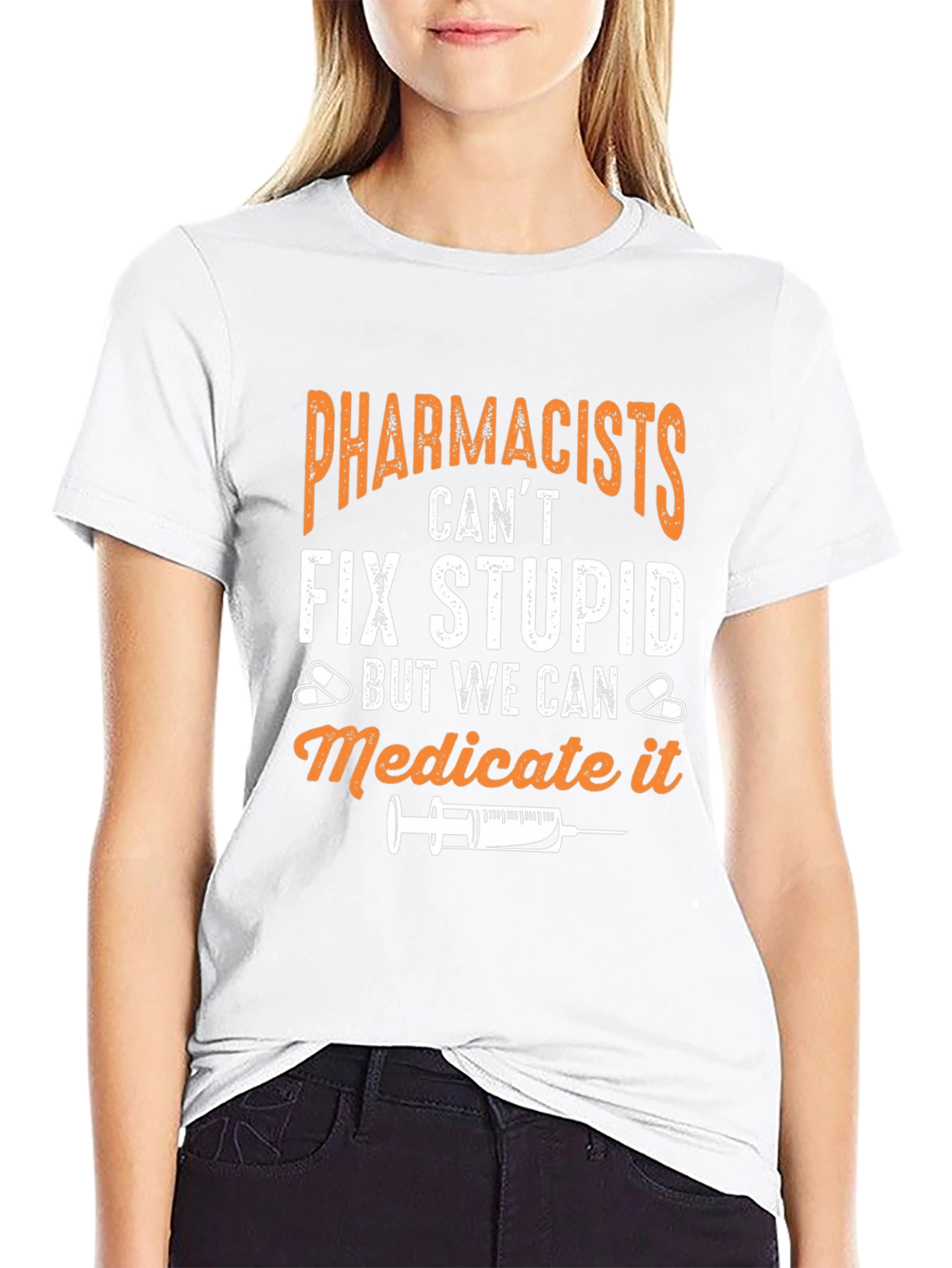 Black Pharmacist Humor T-Shirt - "Medicate It" view 9