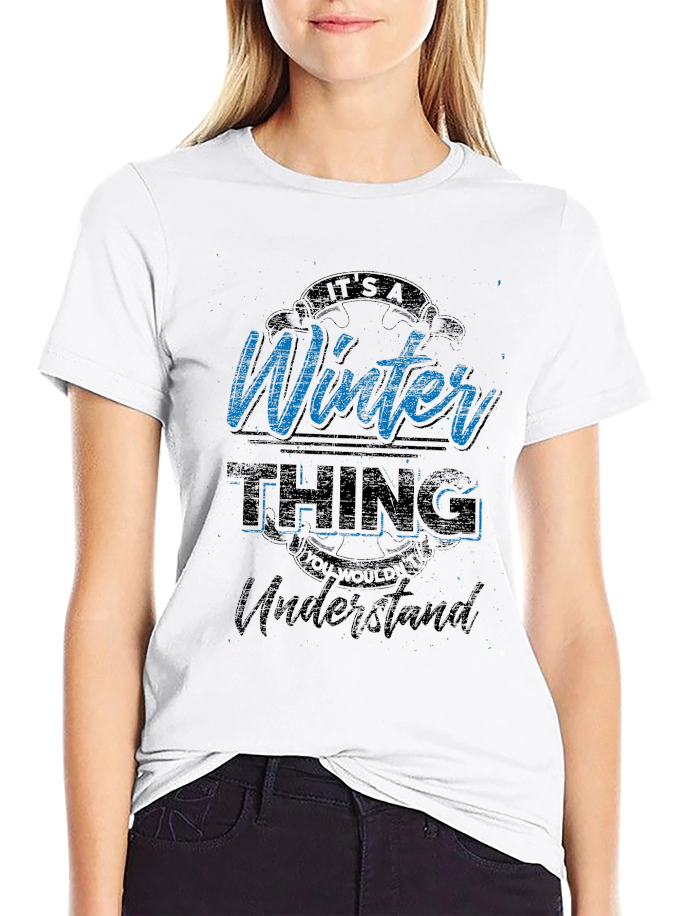 Black It's a Winter Thing T-Shirt view 9