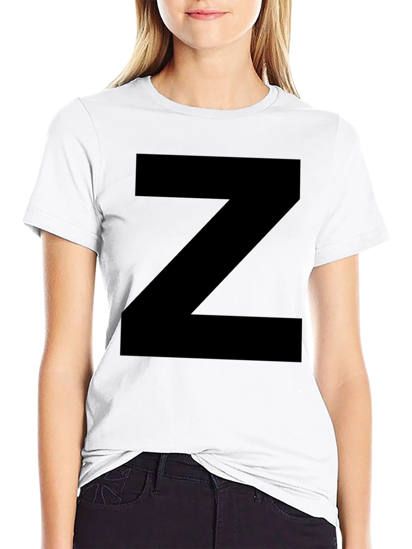 Black Bold Black Z T-Shirt - Statement Tee view 9