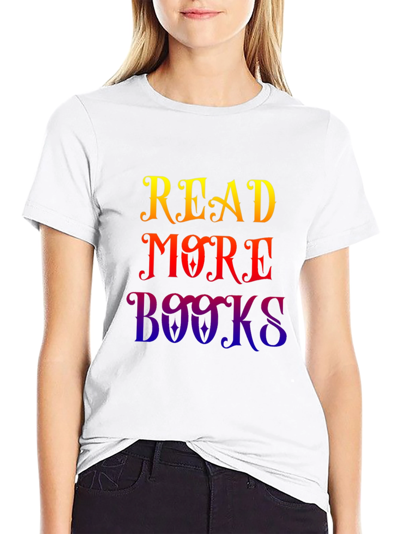 Black Read More Books Graphic Tee - Stylish Cotton T-Shirt view 9