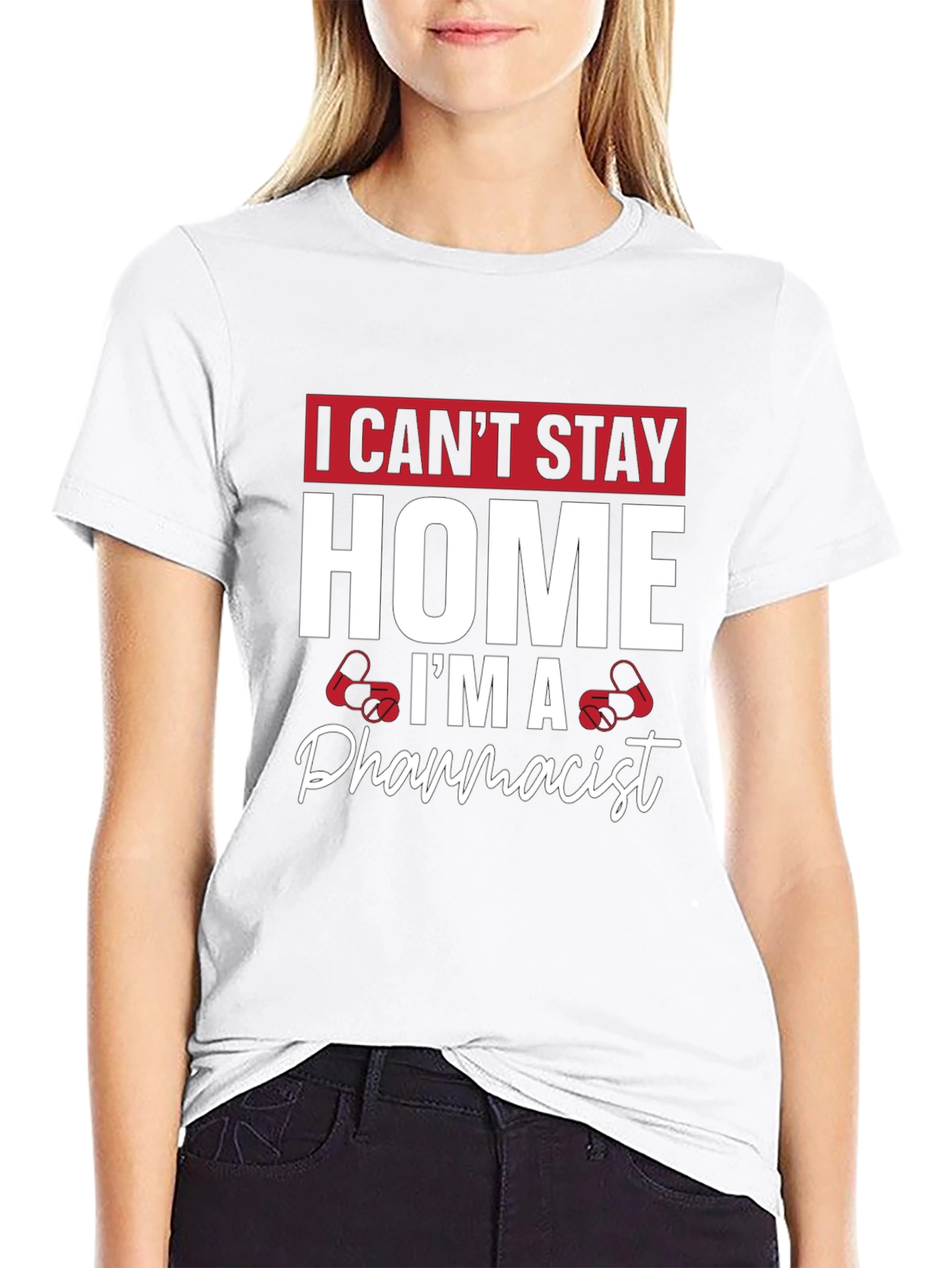Black Pharmacist T-Shirt - I Can't Stay Home view 9