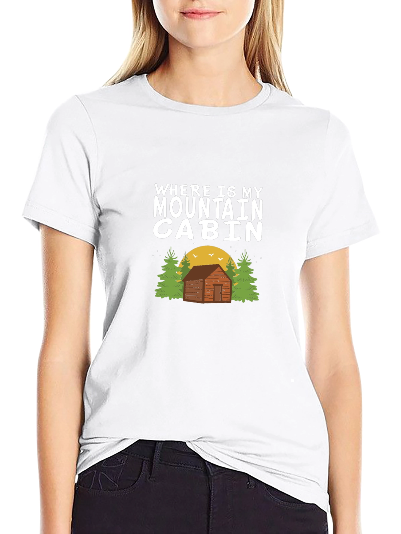 Black Mountain Cabin Graphic Tee view 9