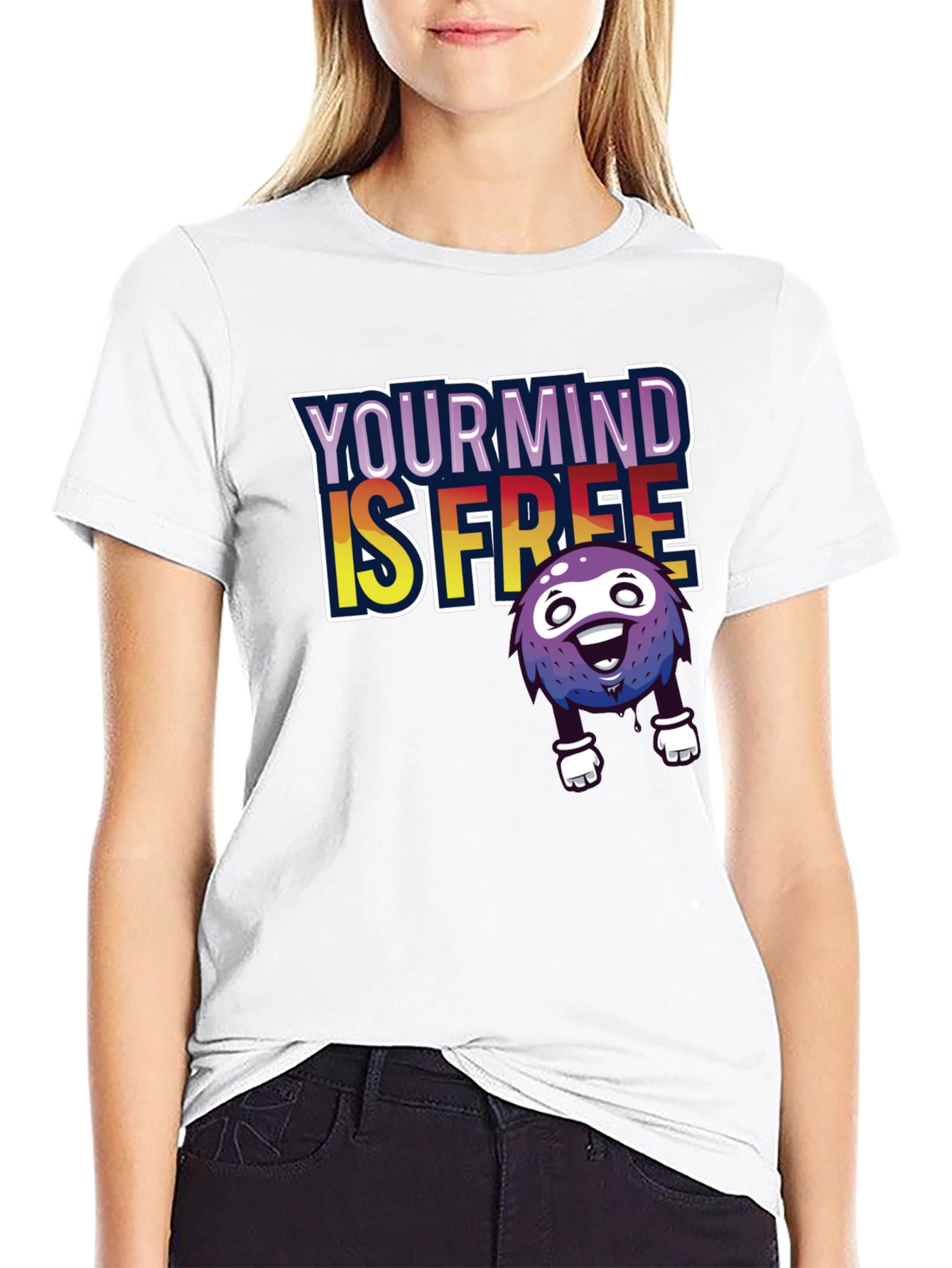 Black Your Mind Is Free Graphic Tee view 9