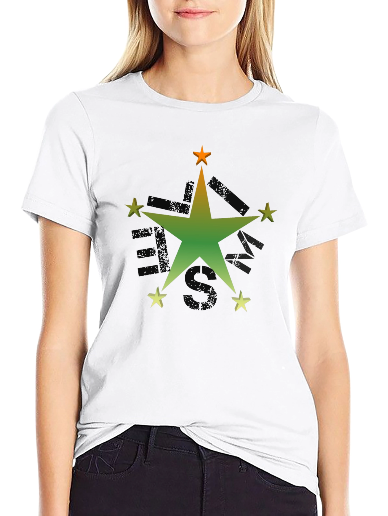 Black Star Graphic Black T-Shirt view 9
