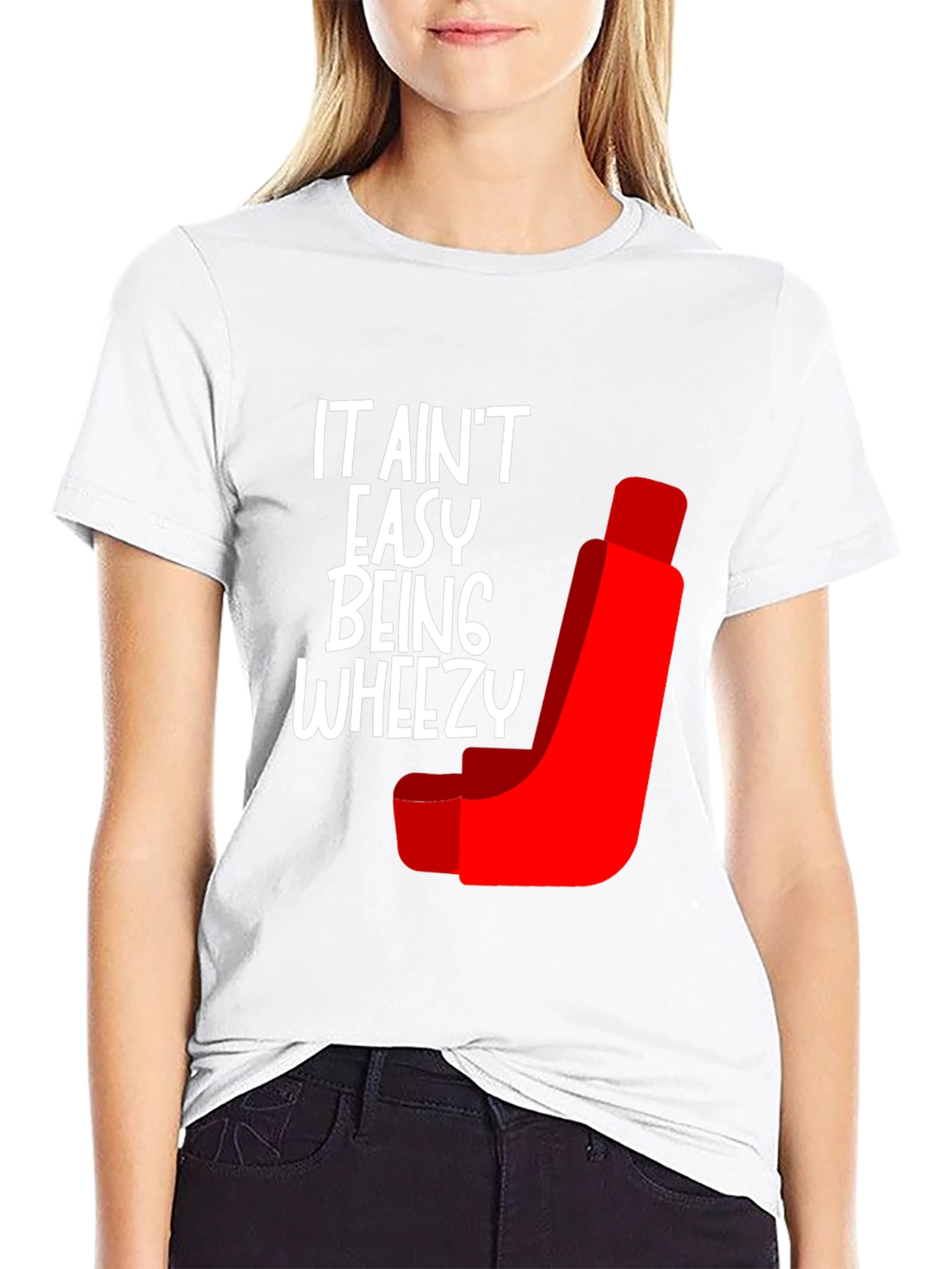 Black It Ain't Easy Being Wheezy Graphic Tee view 9