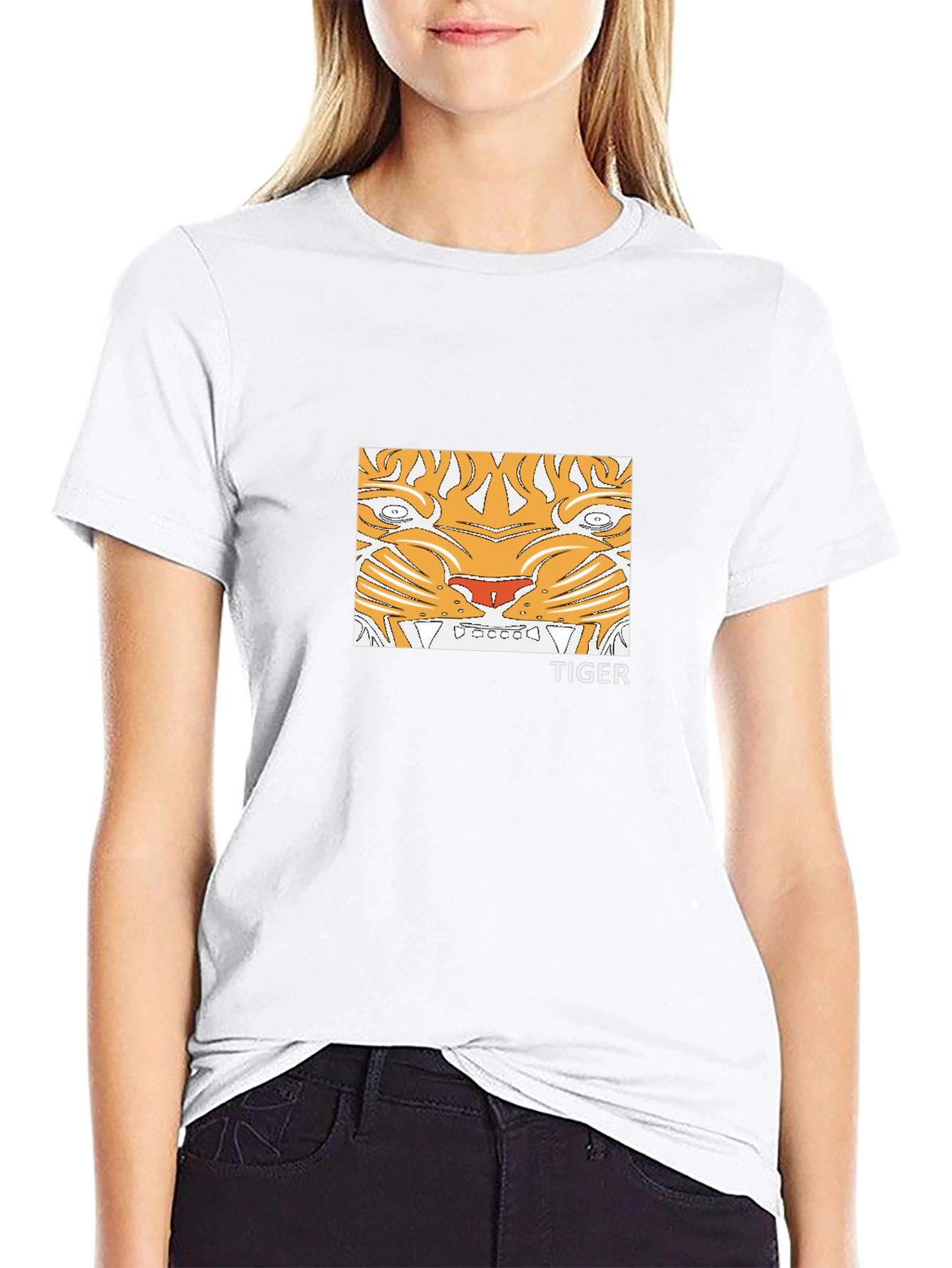 Black Tiger Graphic Tee - Unisex Cotton T-Shirt view 9
