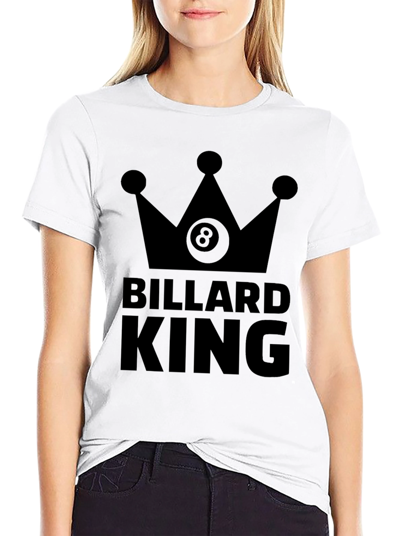 Billiard King T-Shirt - Eight Ball Crown Graphic - 9