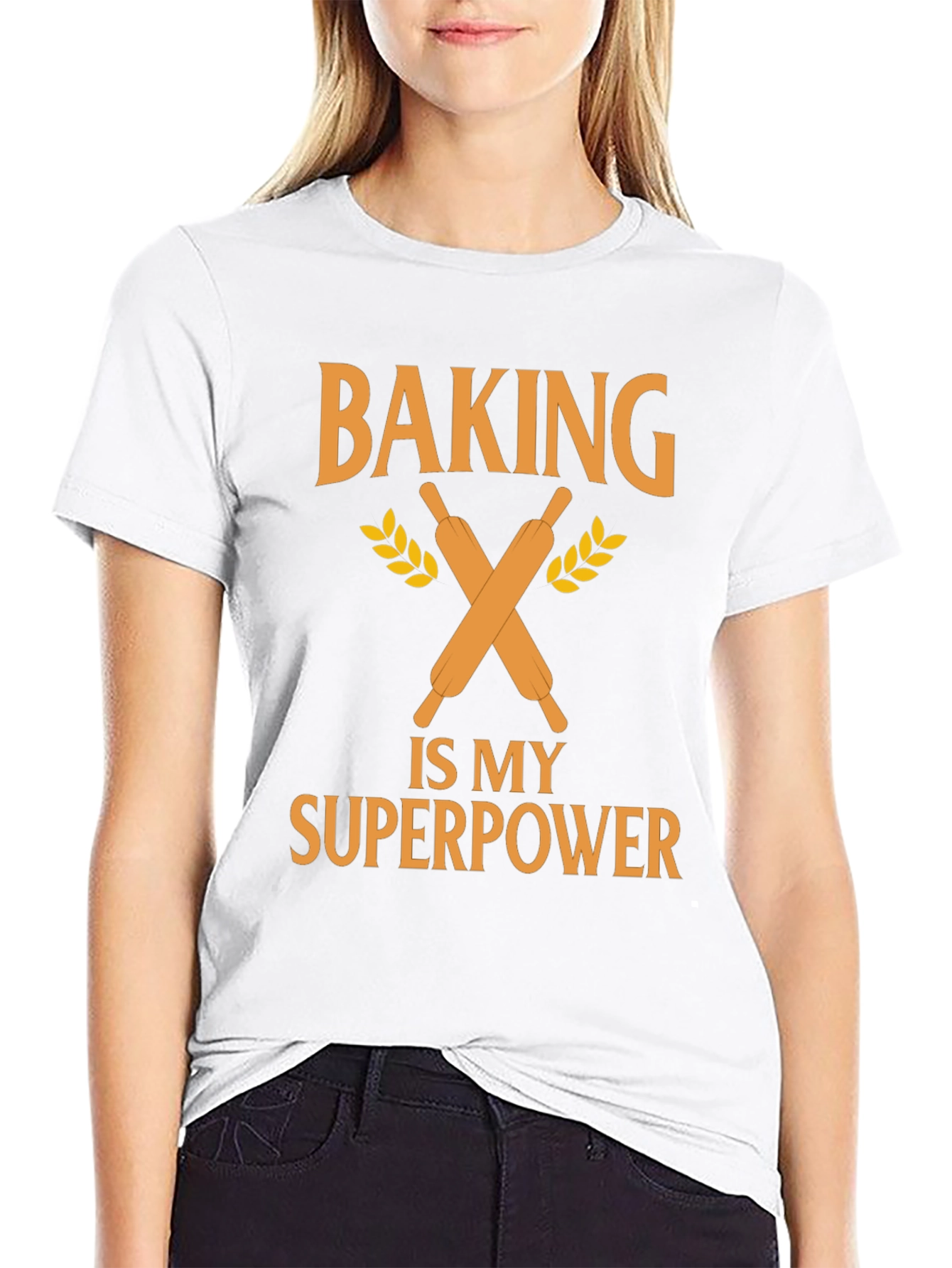 Black Baking is My Superpower T-Shirt view 9