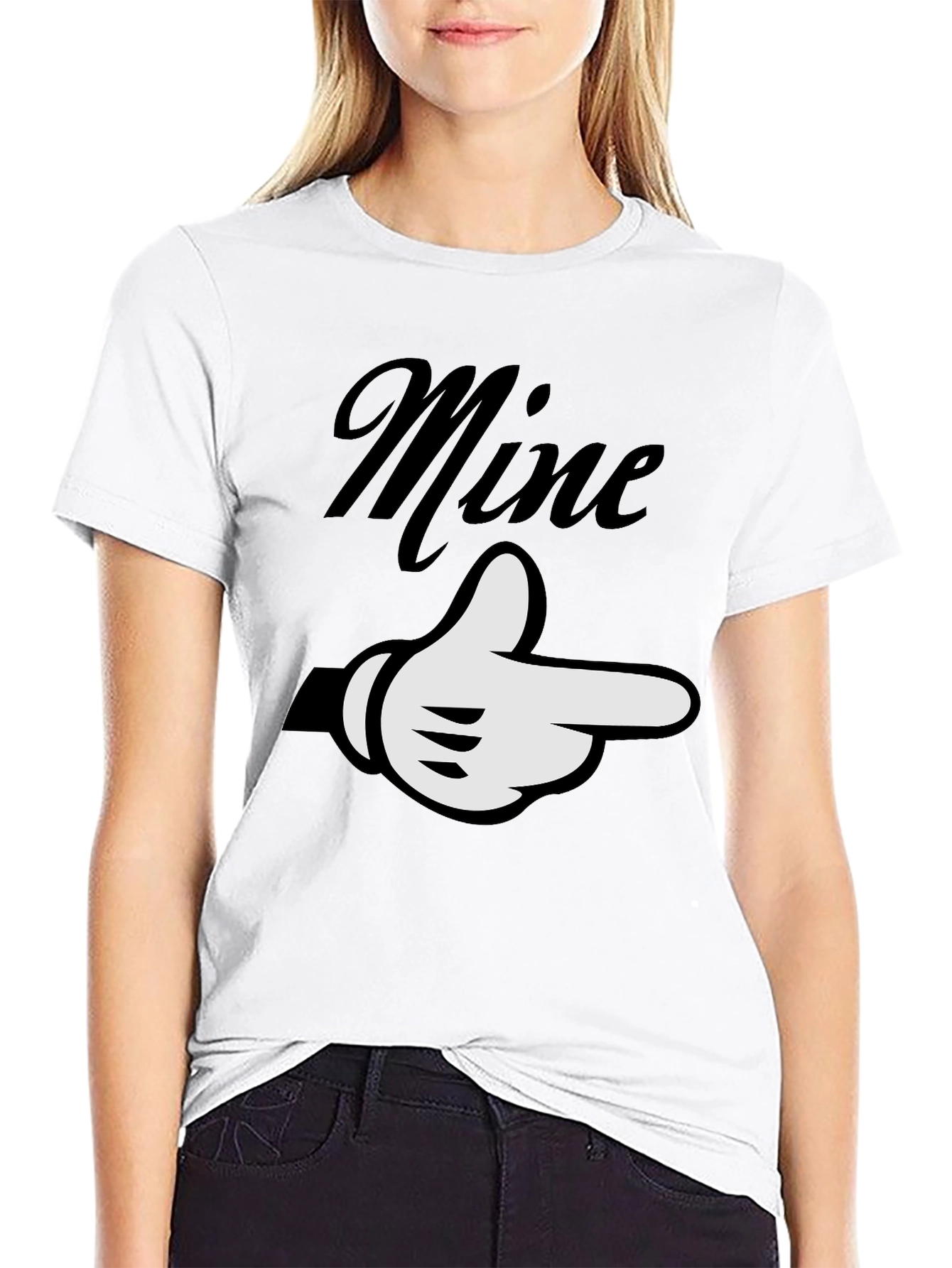 Black Mine Pointing Hand Graphic Tee - Unisex Soft Cotton view 9