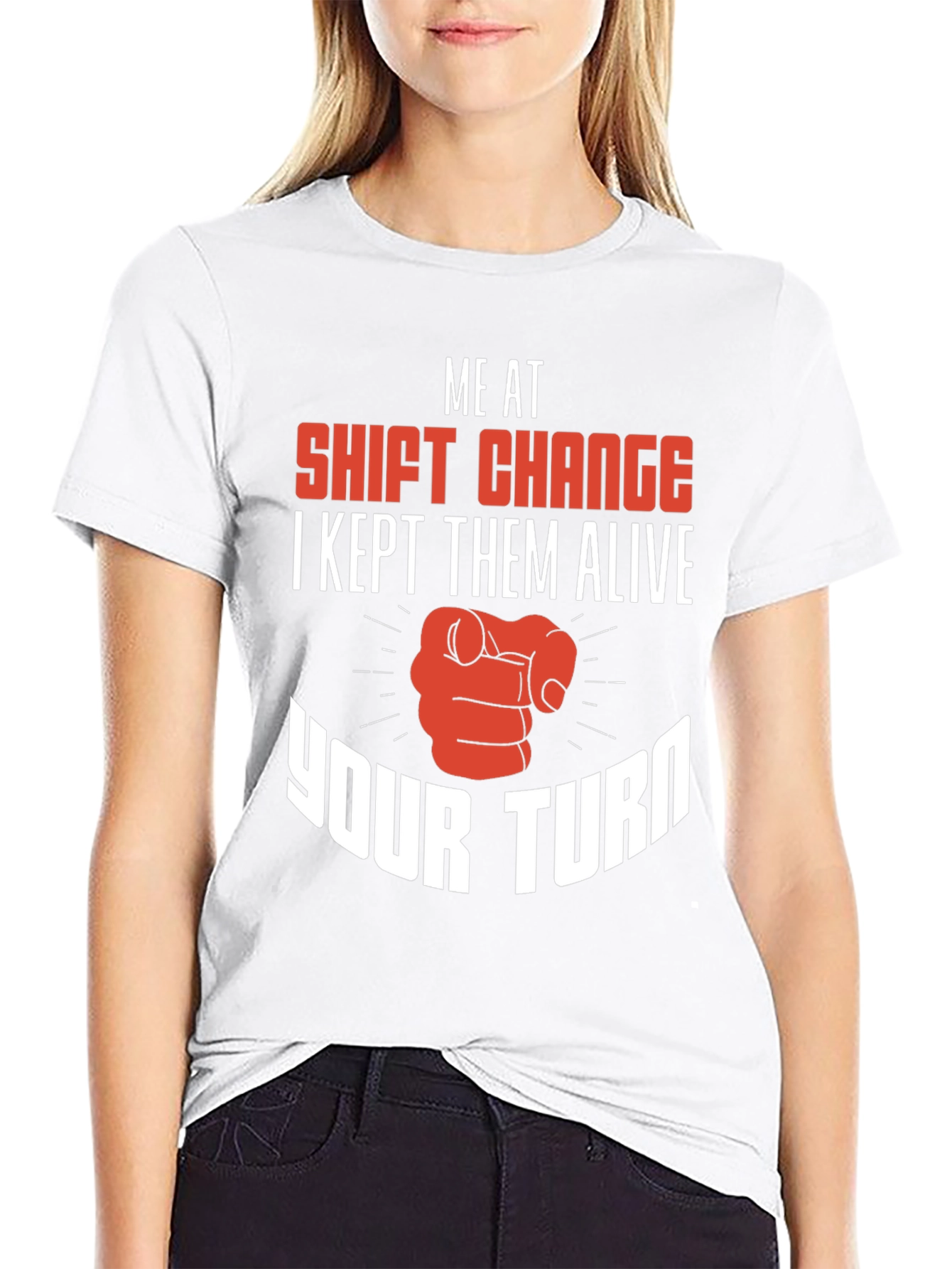 Black Shift Change T-Shirt I Kept Them Alive Your Turn view 9