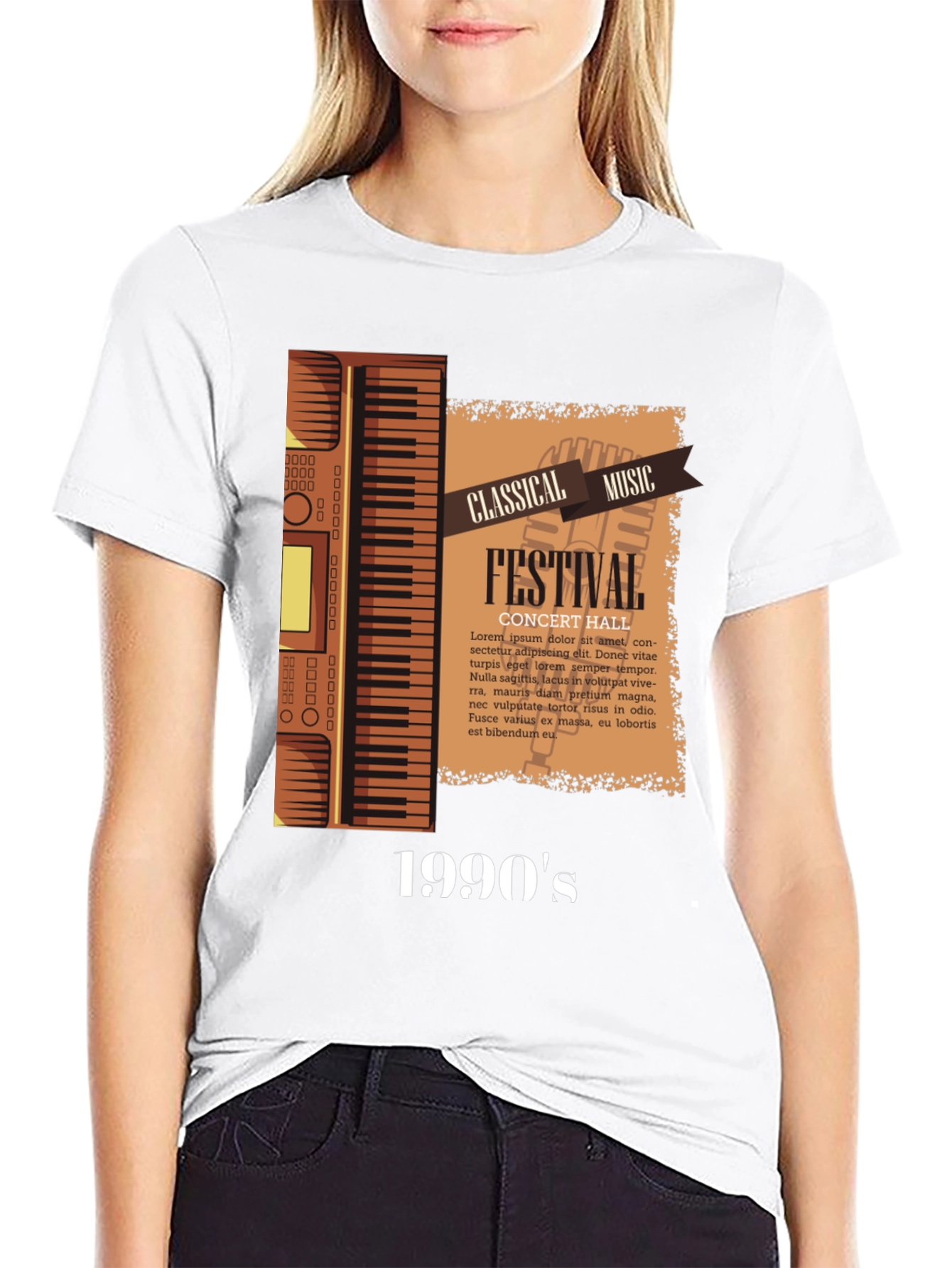Black Classical Music Festival 1990's Graphic Tee view 9